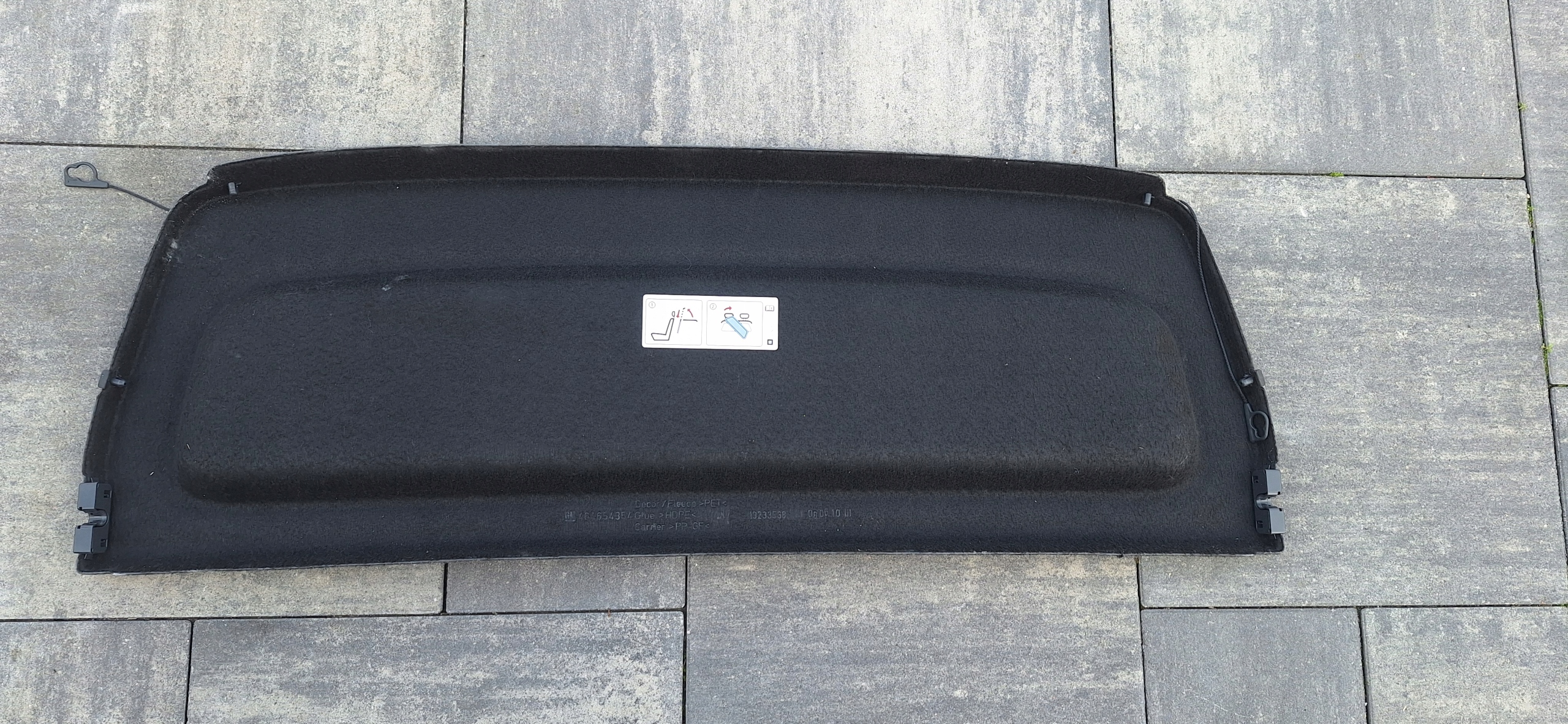 Prateleira traseira POLKA PORTA-MALAS OPEL CORSA D OE 13233538 3D 3 Portas