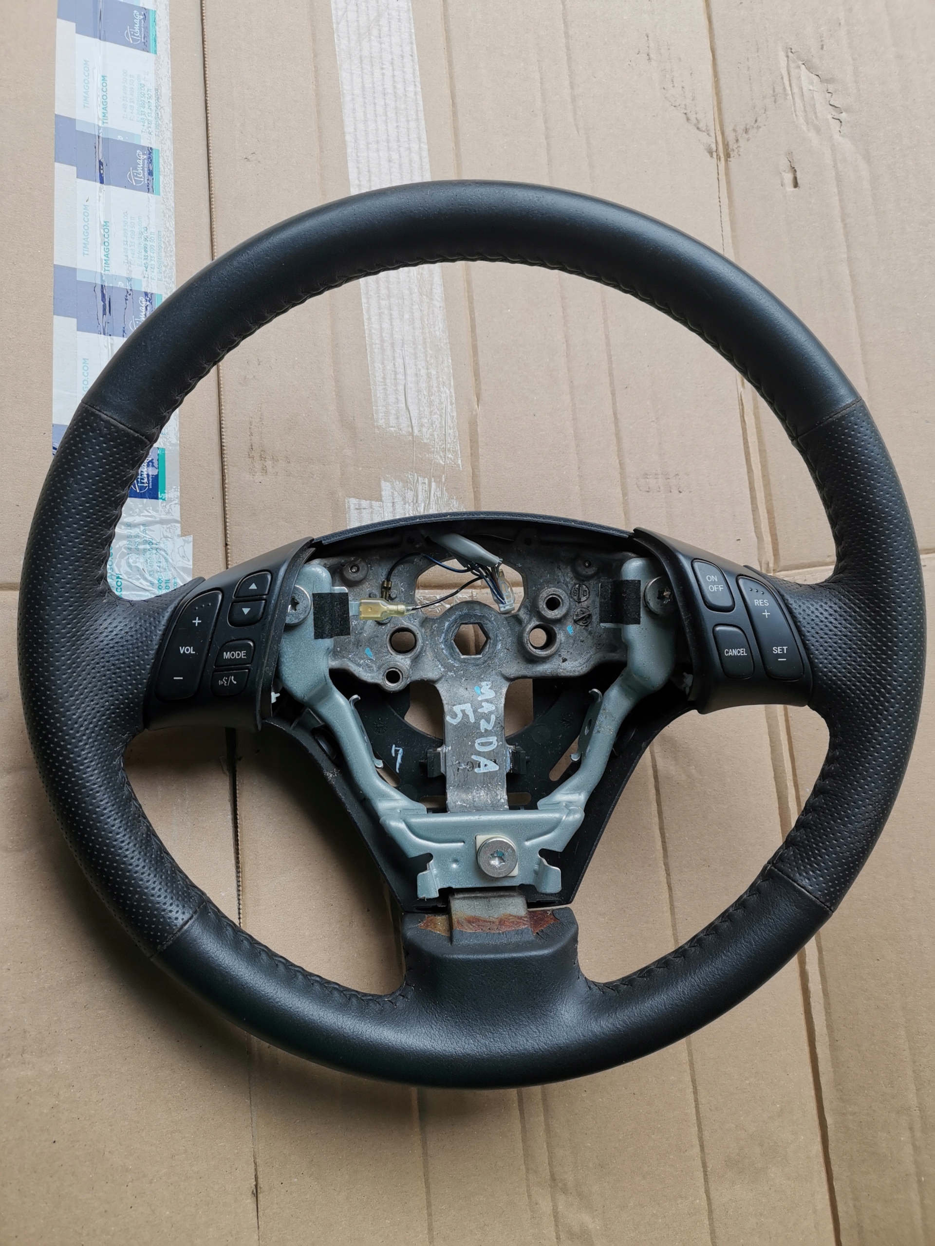 Mazda 5 I 2005-2010 stuur lederen leer SUPER STAAT Tarnów image 2