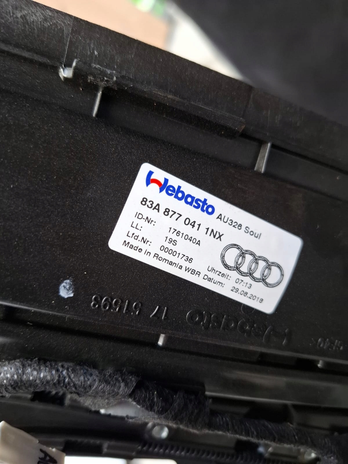Toit Ouvrant Audi Q8 E-Tron d'Occasion OEM 83A877041 image 3