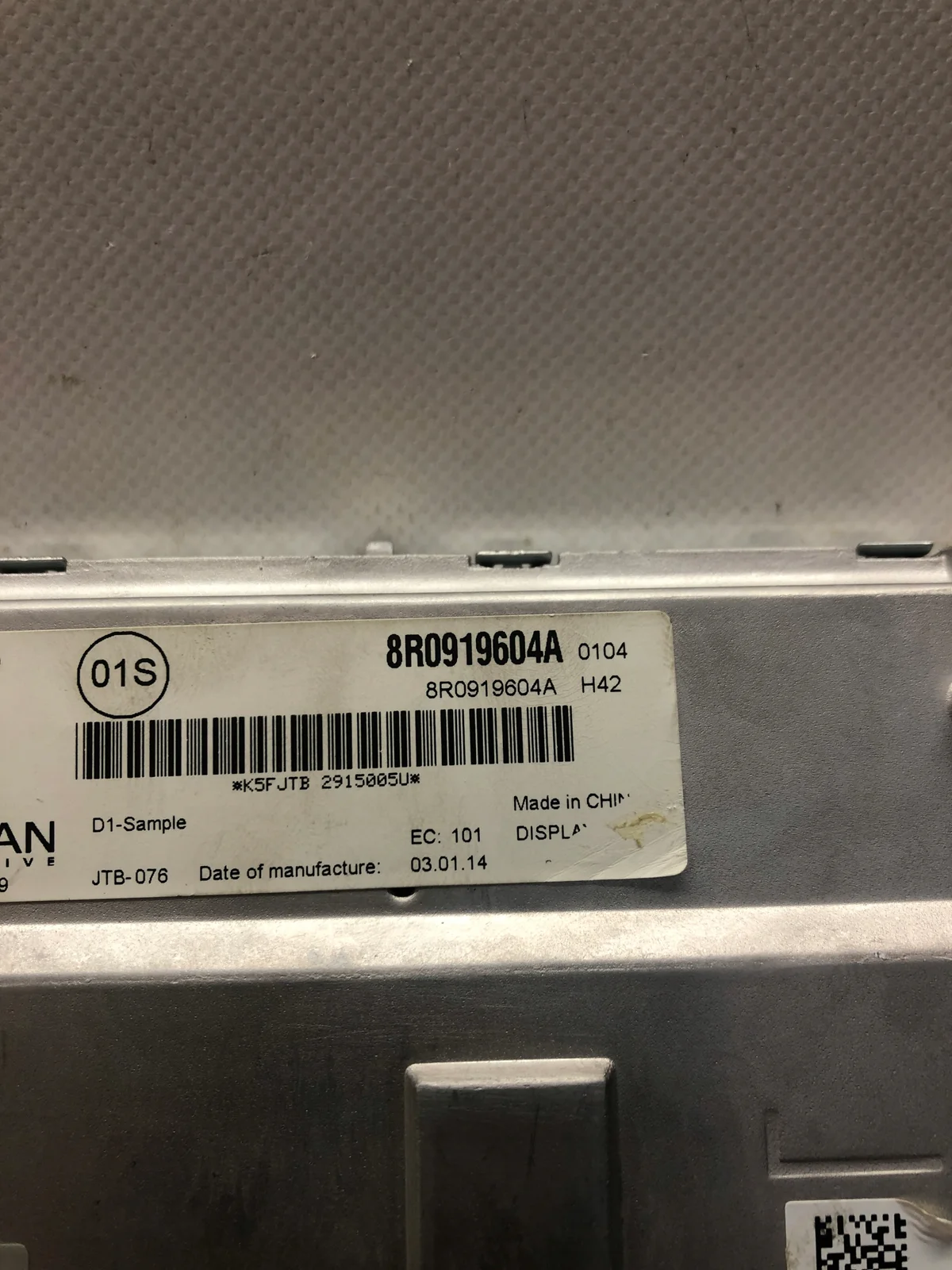 Écran LCD Audi A4 A5 B8 8T 8R0919604A image 3
