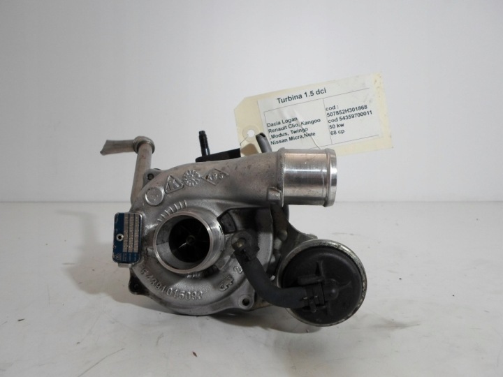 Turbiini Dacia Sandero I Logan Renault Twingo Clio Kangoo Modus 1.5 dCi