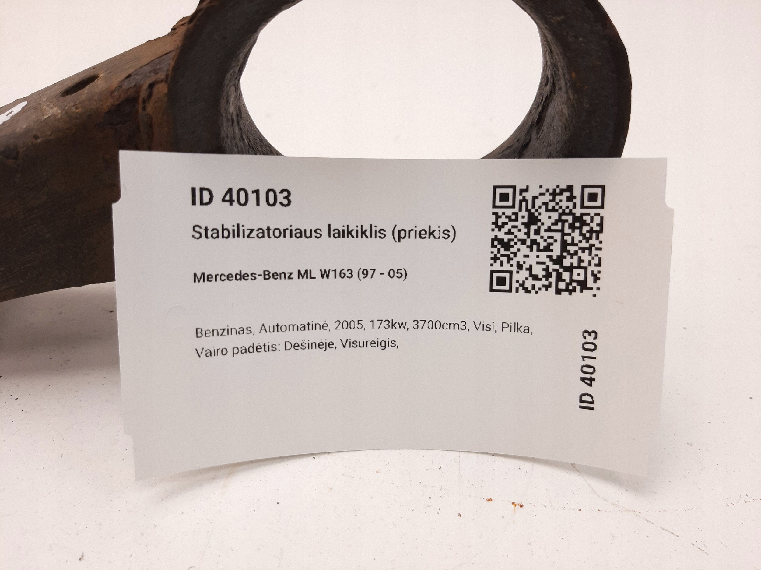 OEM MAM40103 Etutasauslinkki Mercedes ML W163:lle image 4