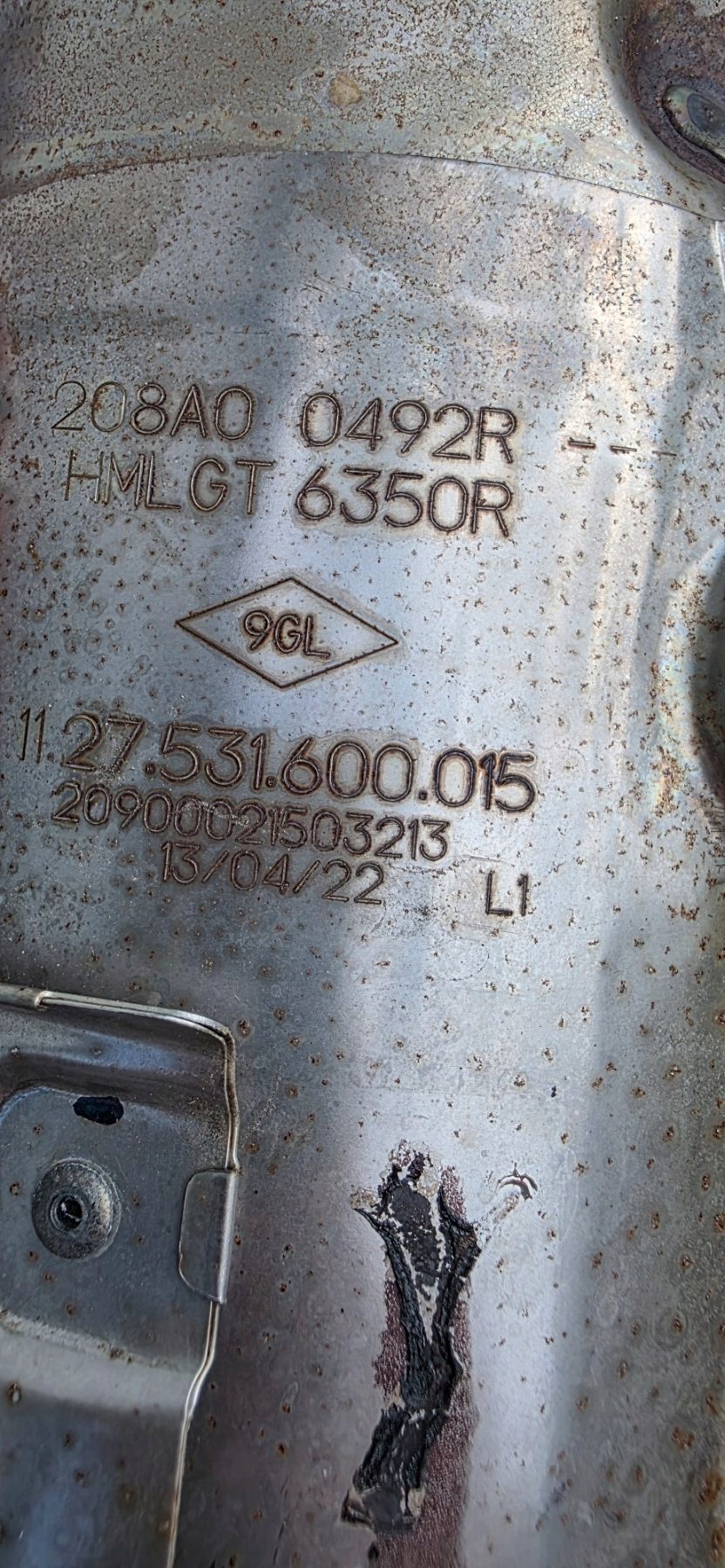 Catalisador Renault Arkana RS 1.3 OEM 208A00492R image 3