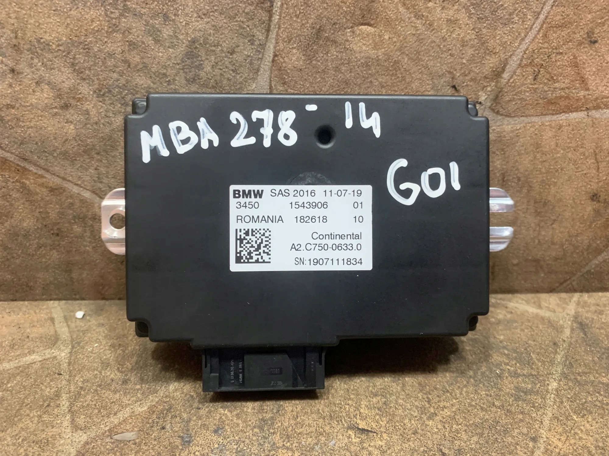 Hydraulische ophanging controller BMW 7 2018 OEM 1543906 image 2