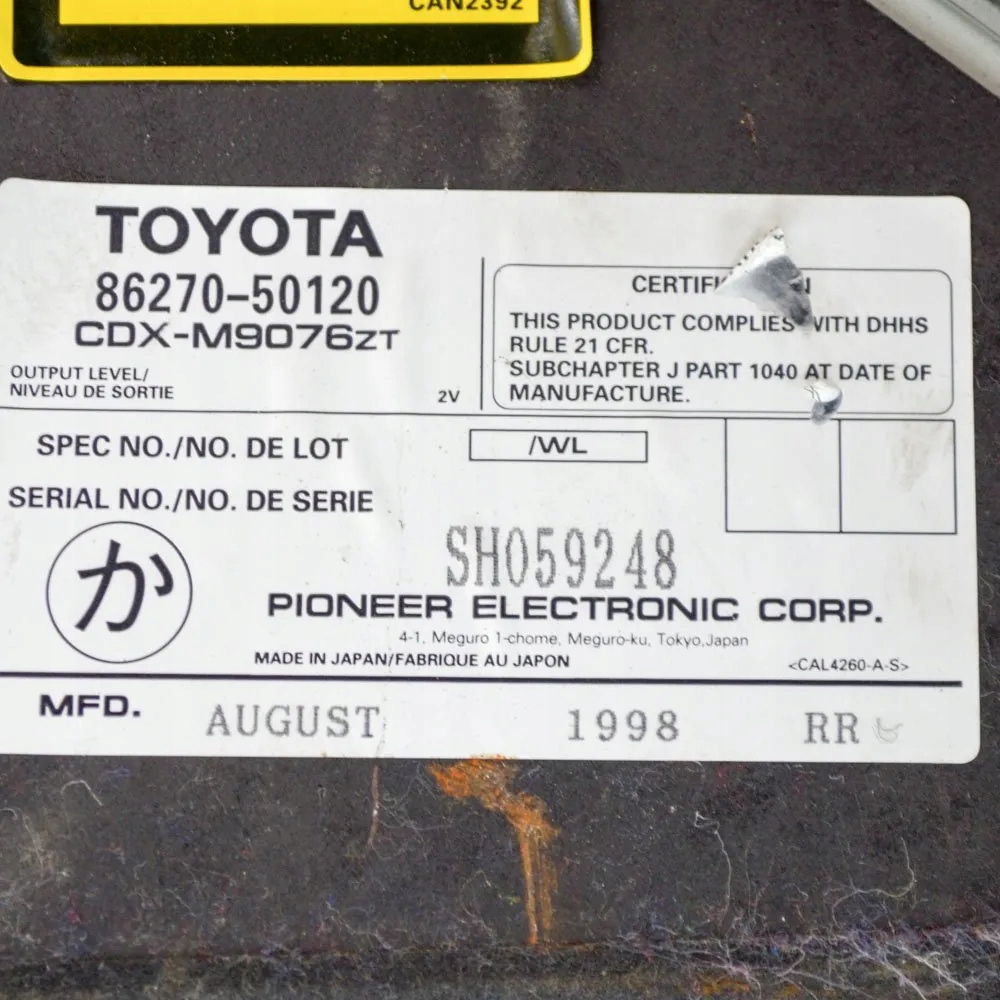 CD-Wechsler Lexus LS OEM CDXM9076ZT - Gebraucht image 5