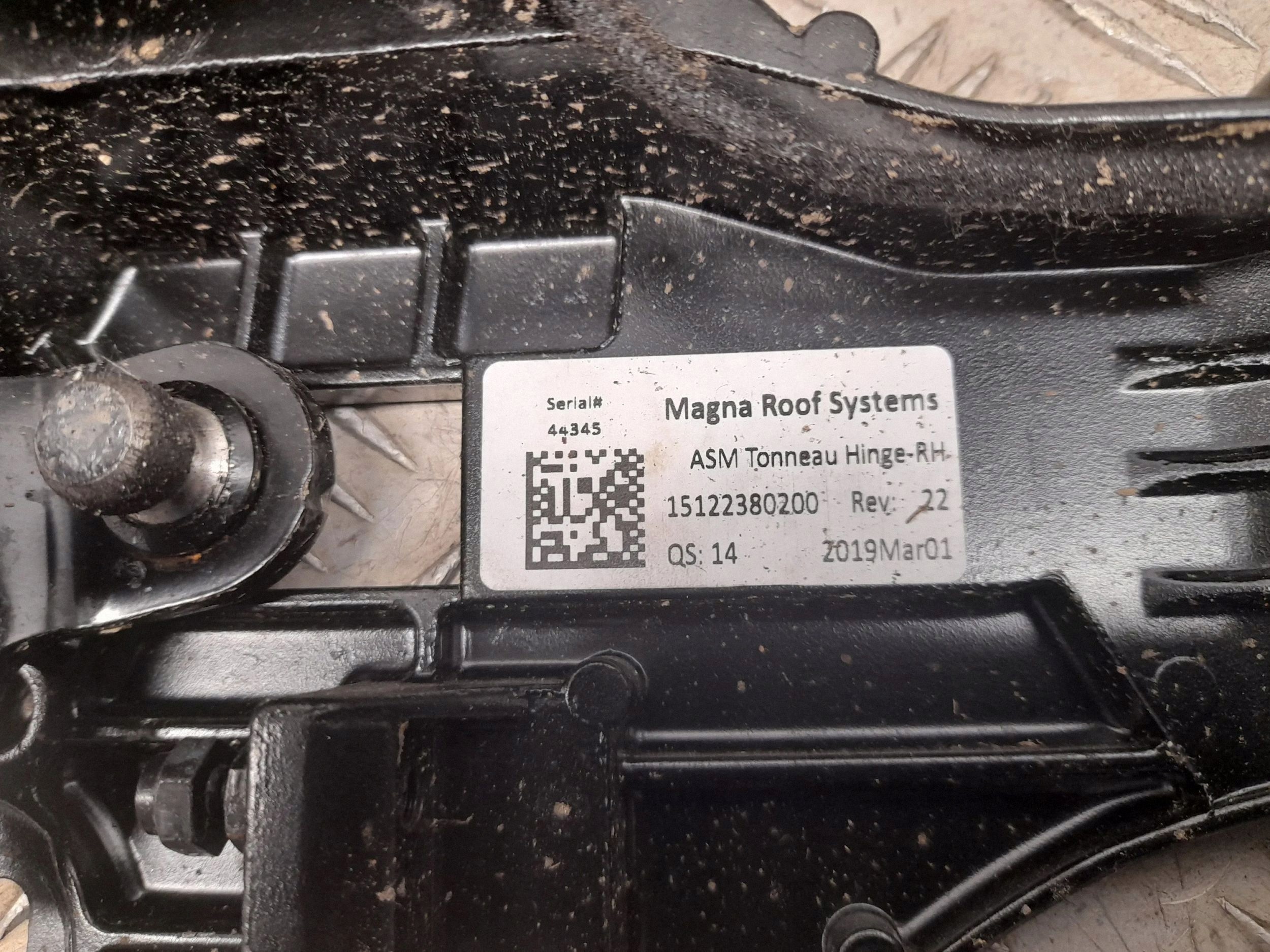 Verdeckscharniere rechte Seite OEM 15122380200 image 3