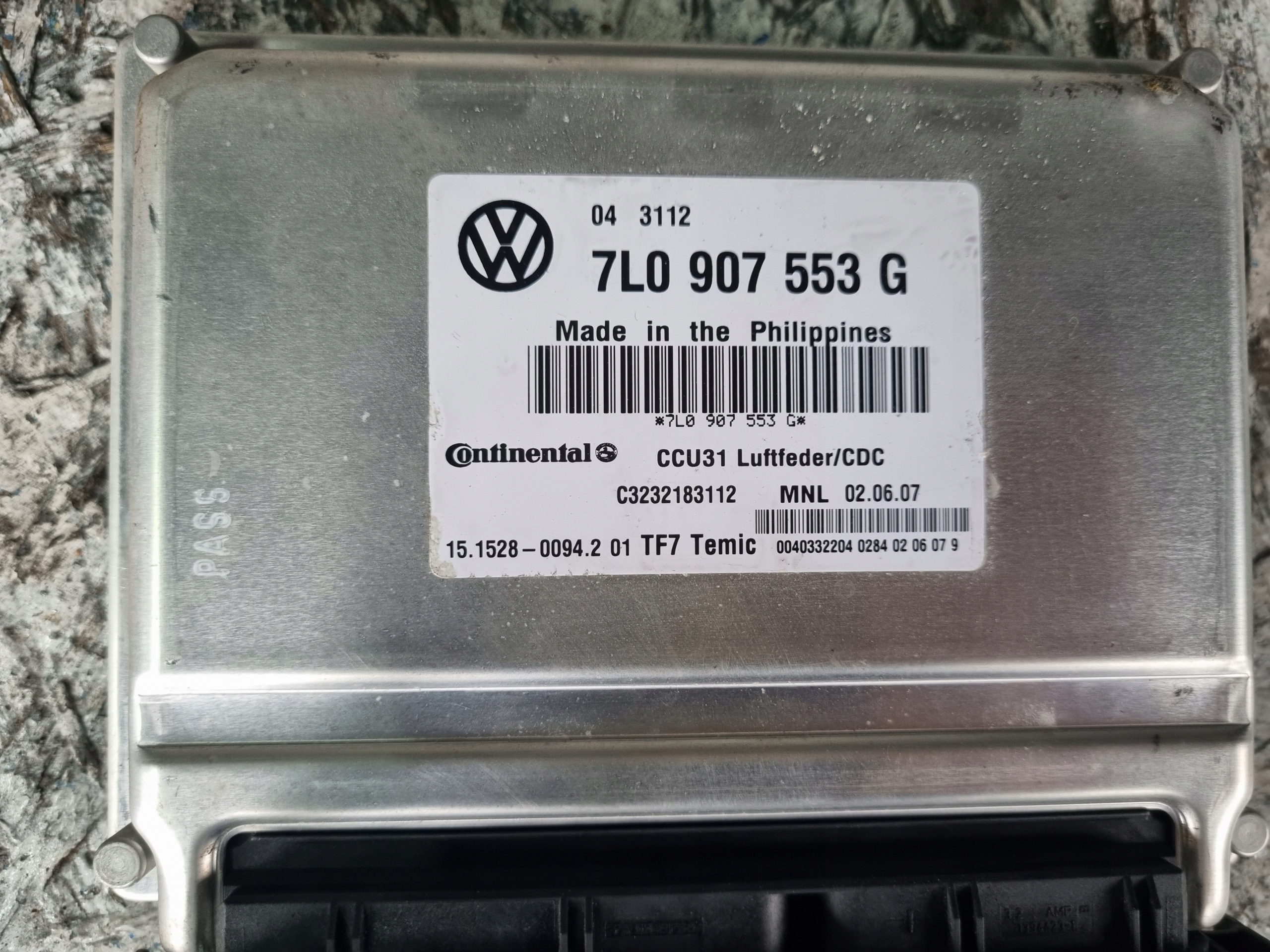 Module de suspension pneumatique Porsche Cayenne OEM 7L0907553G