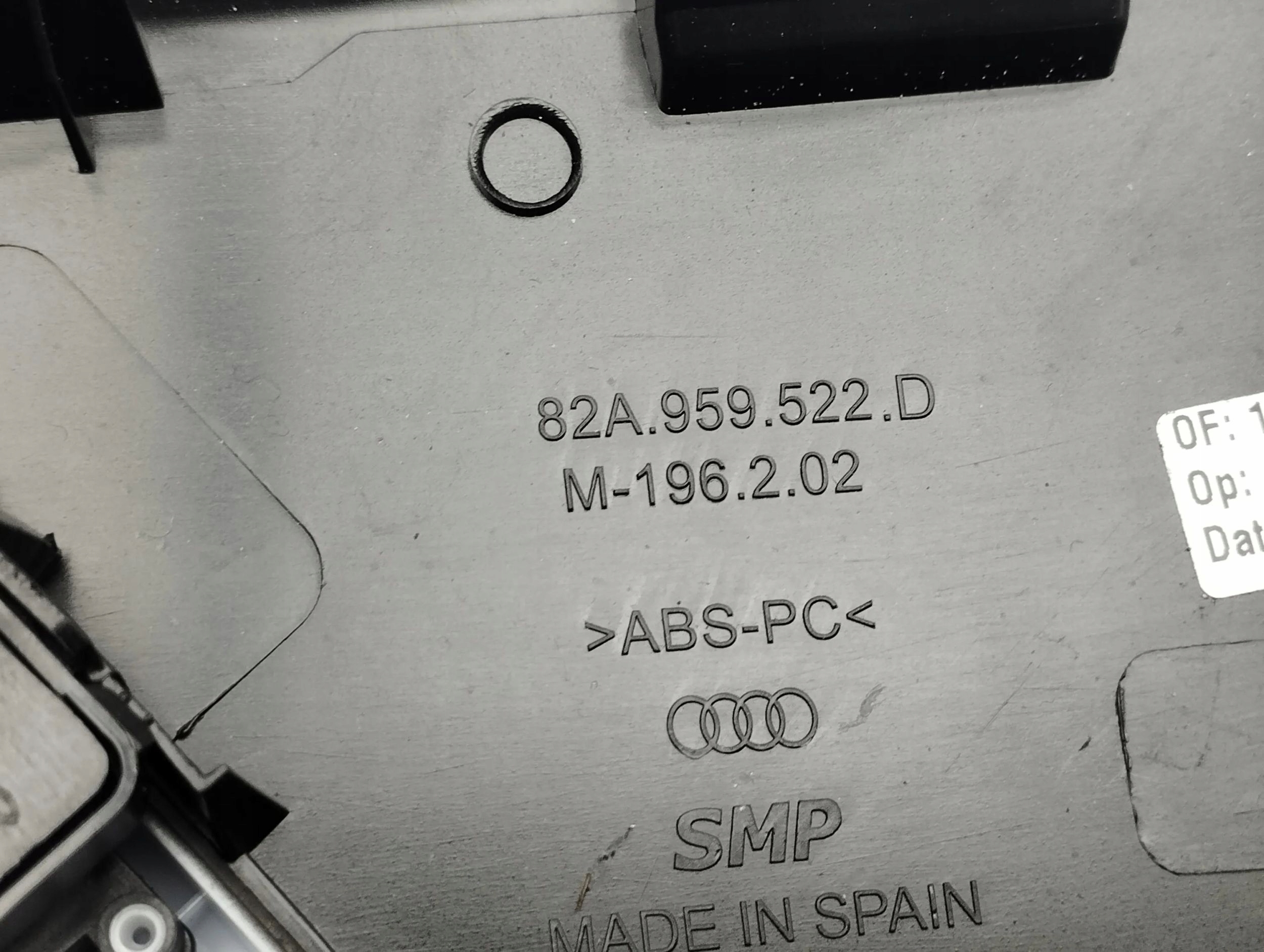 Audi A1 2022 etuoven sisäkahvan suojus 82A959522D image 5