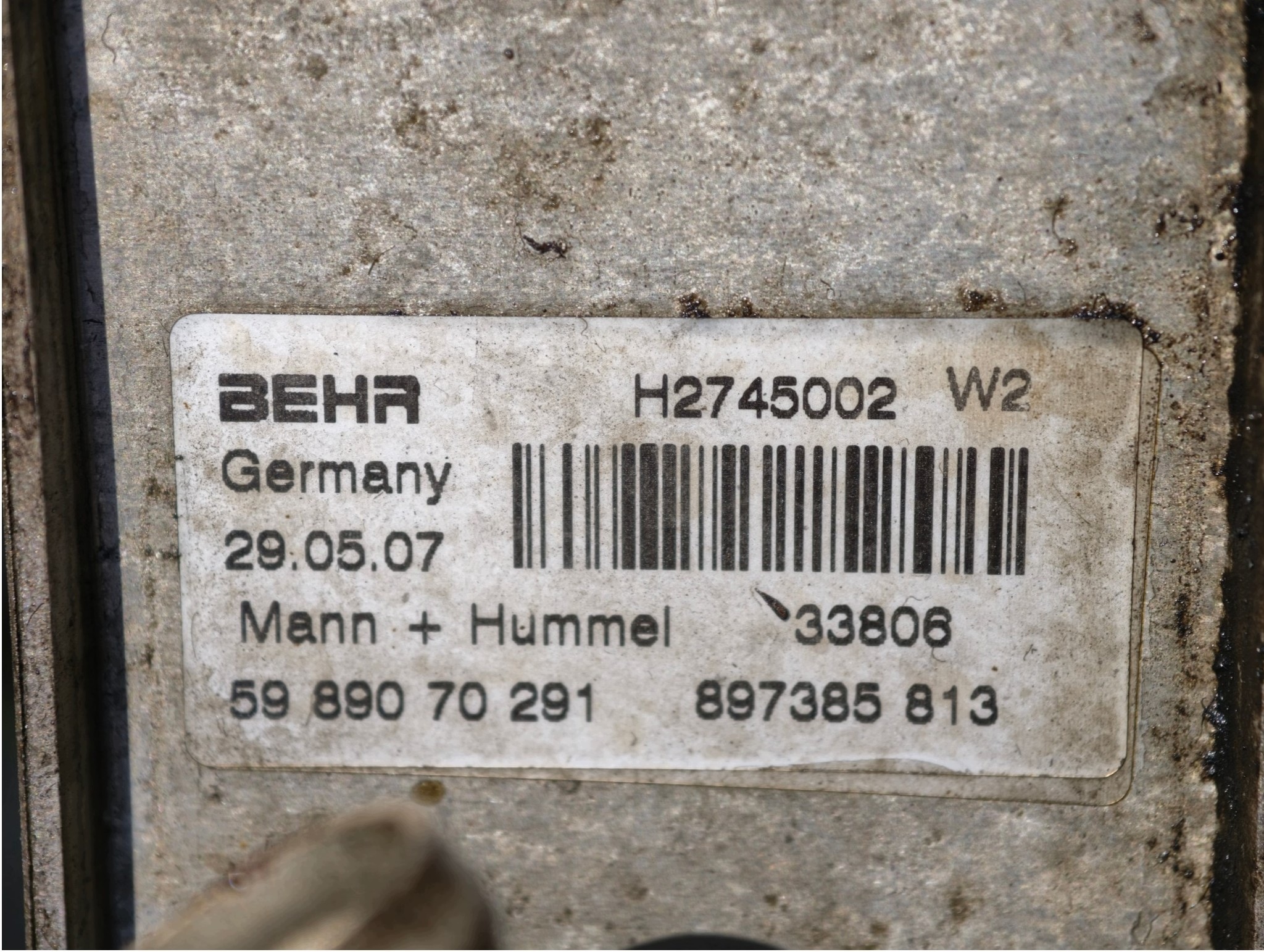 Ölkühler Opel Astra J 2012 1700 Diesel OEM 6740273586 image 6