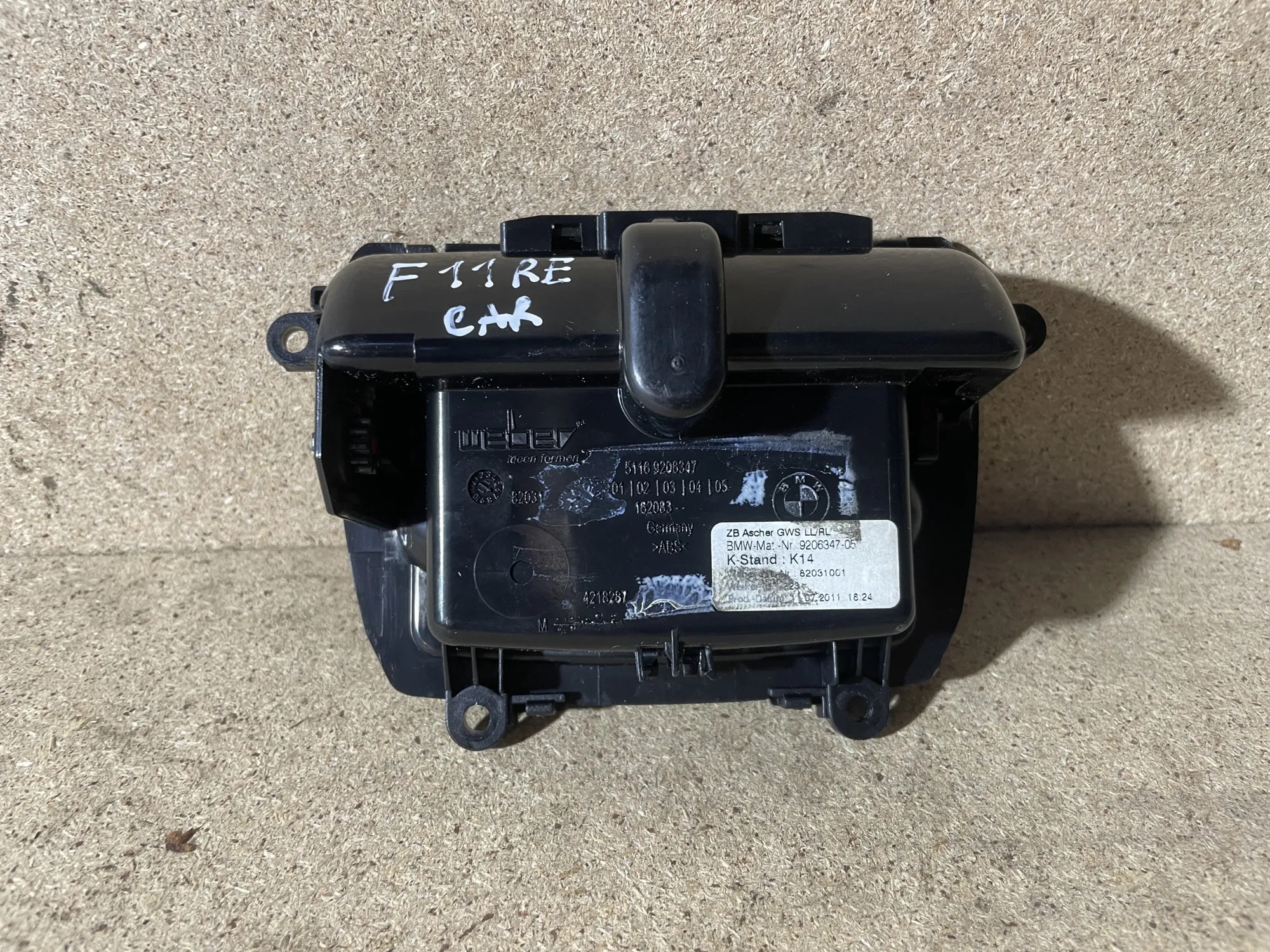 BMW 5 F10 F11 Ashtray Panel 9206347