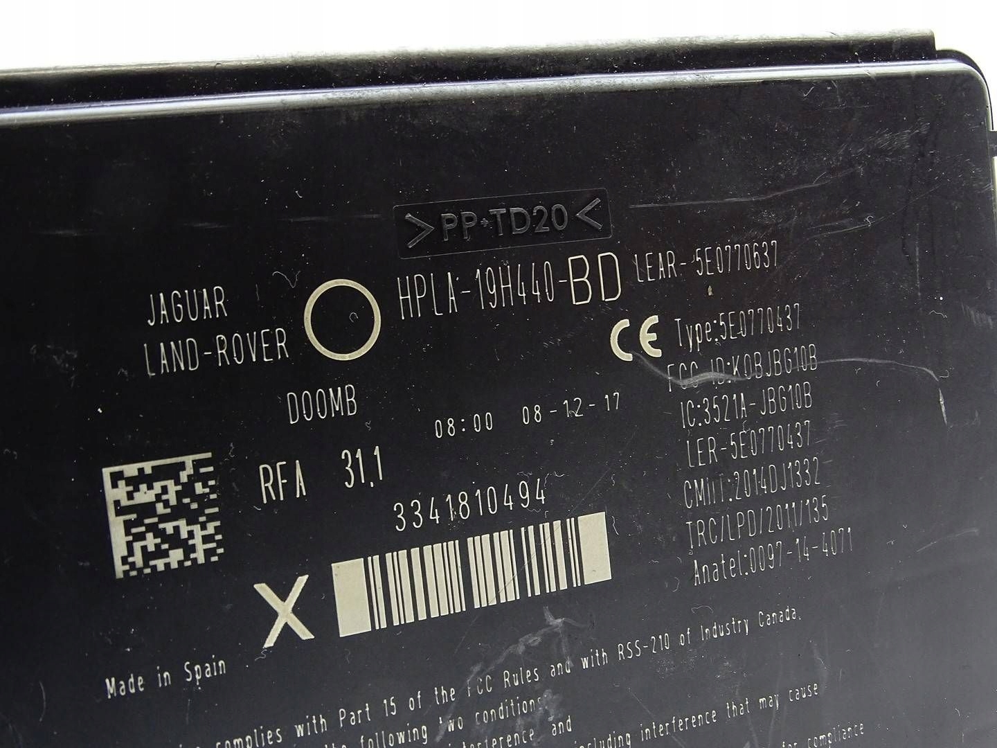 Module Keyless Jaguar XE X760 HPLA-19H440-BD image 5
