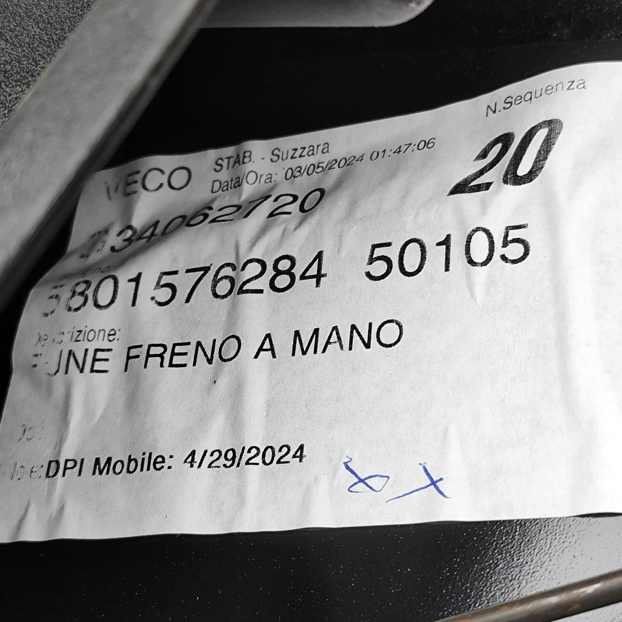 Levier de frein à main Iveco Daily IV 2014> image 8