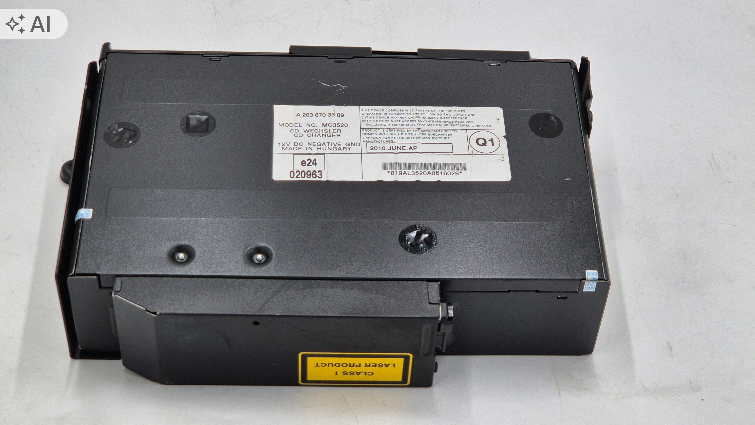 Mercedes-Benz OE A2038703389 Begagnad vindrutetorkarmotor