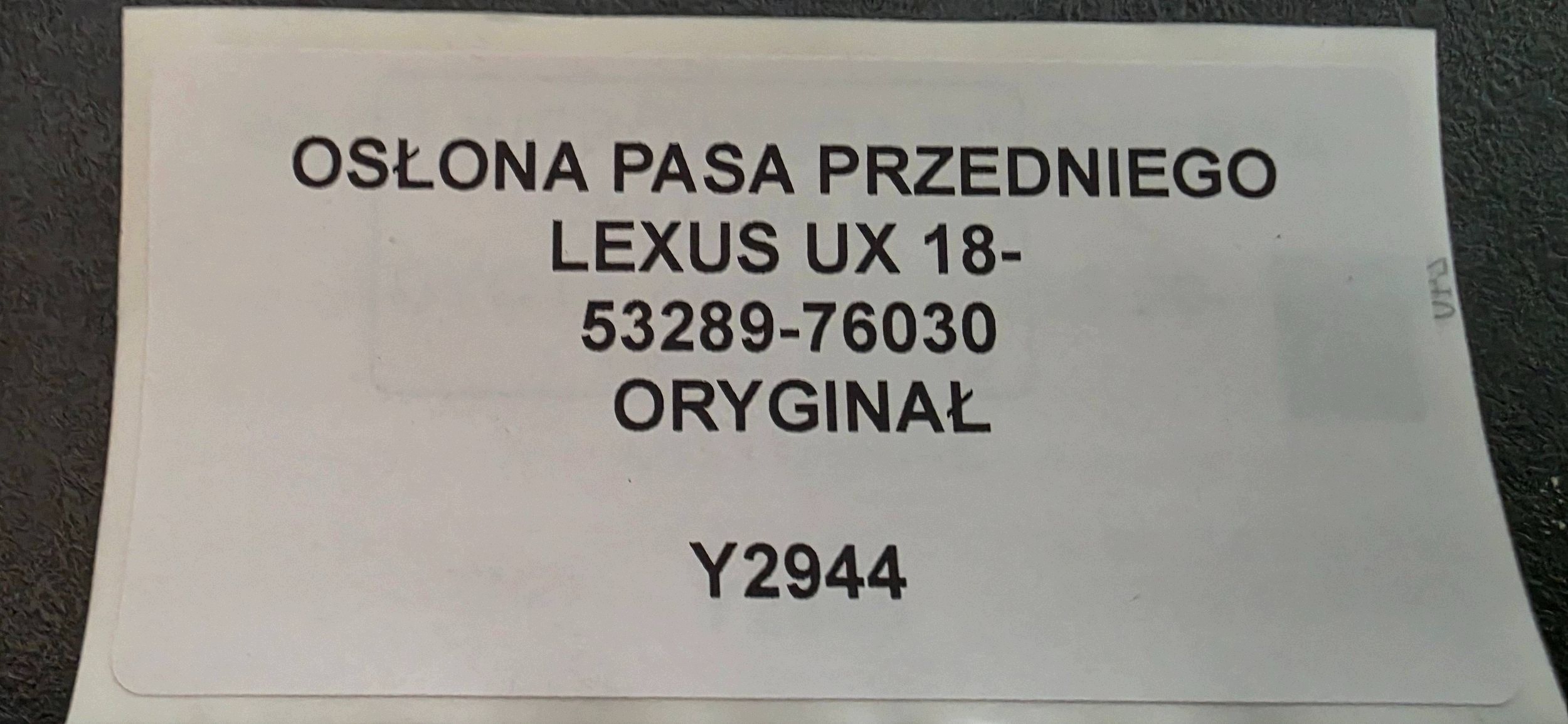 Lexus UX 2020 Cache de serrure capot OEM 5328976030 image 7