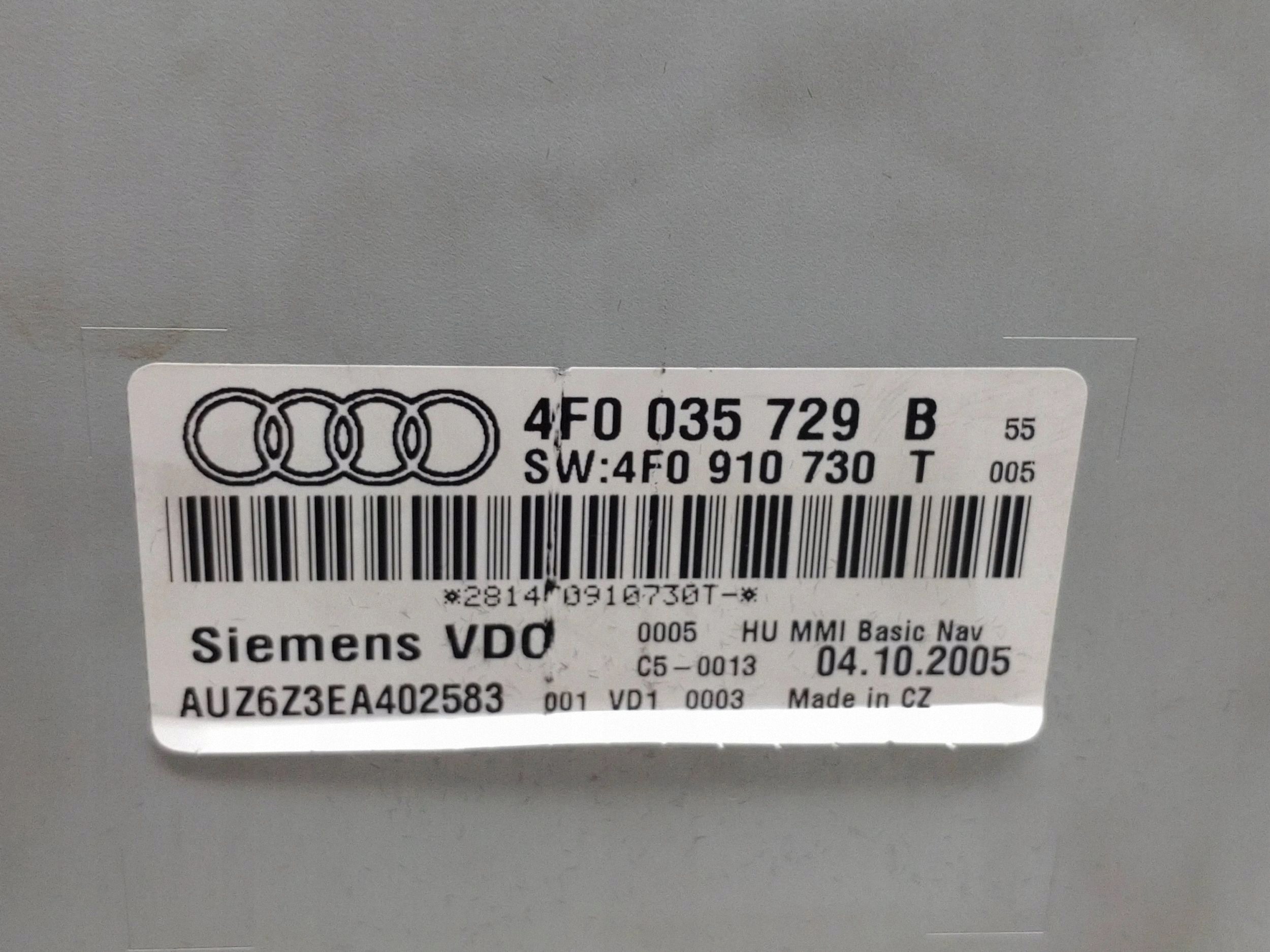 Changer CD/DVD Audi OEM 4F0035729B - Occasion image 8