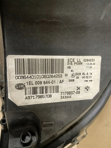 Feu gauche bi-xénon directionnel BMW X6 E71 07- image 8