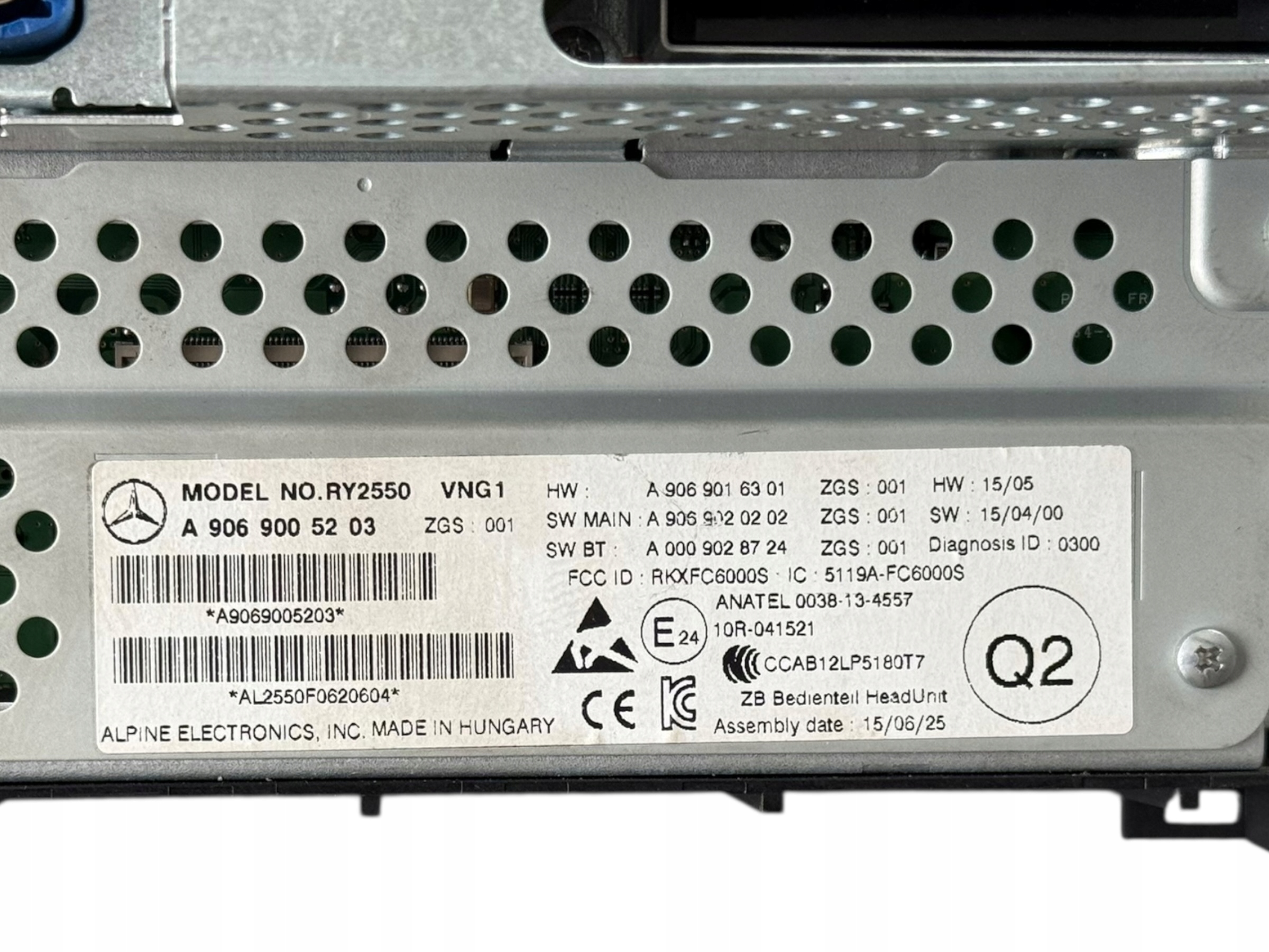 Radio Navegación Pantalla Mercedes Sprinter W906 2015 A9069005203 Legal image 6