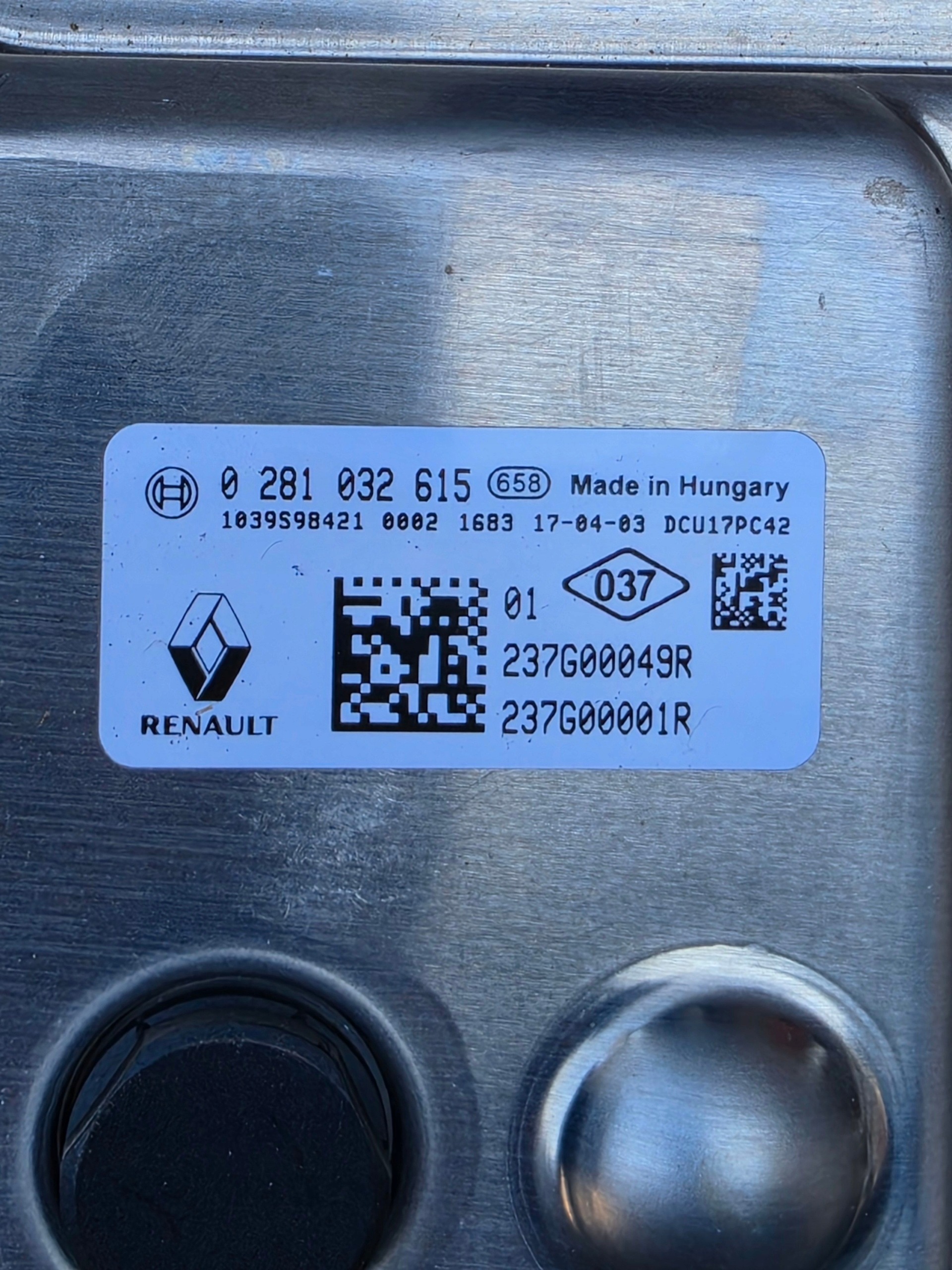 AdBlue-ohjain OEM 237G00049R Renault/Opel-ajoneuvoille