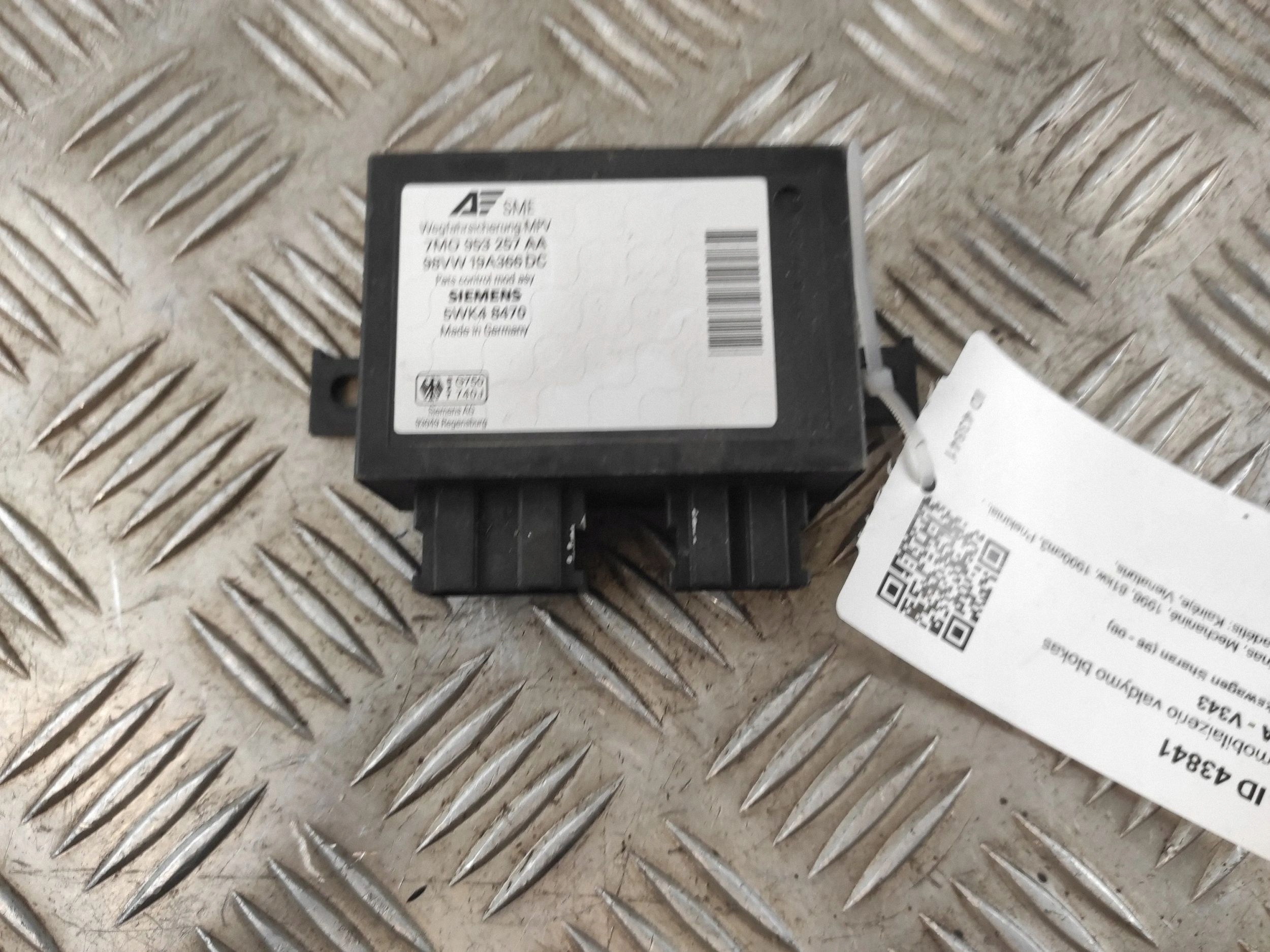 Módulo de inmovilizador VW 7MO953257AA para Sharan 1.9L image 5