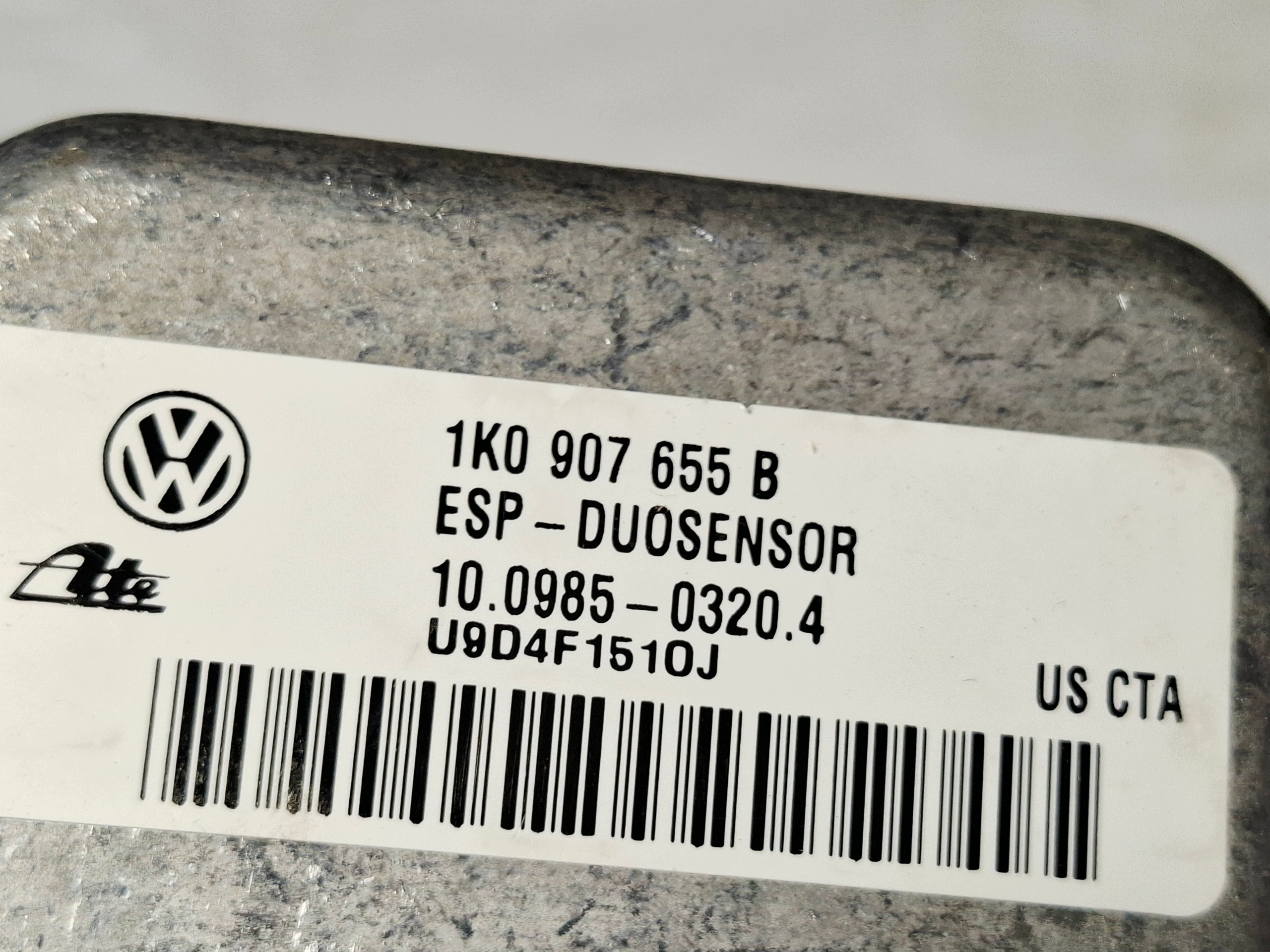 Módulo Sensor Aceleração ESP 1K0907655B VW Touran image 4