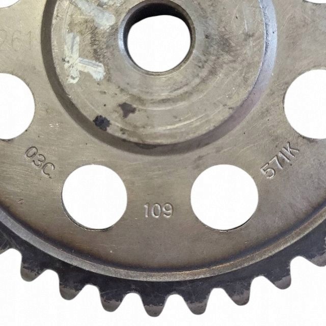 Engrenagem de árvore de cames OEM 03C 109 571K - Usado image 4