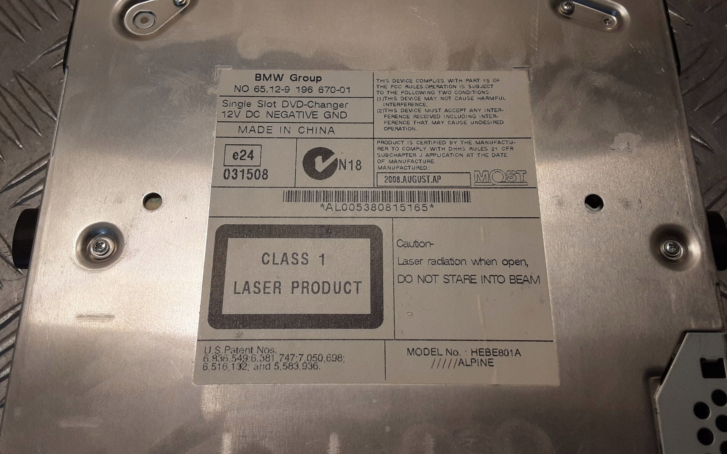 BMW DVD-Wechsler OEM 9196670 - Gebraucht image 3
