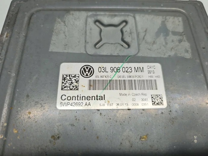 VW SKODA SEAT 1.6TDI Motorcomputer OEM 03L906023MM image 4
