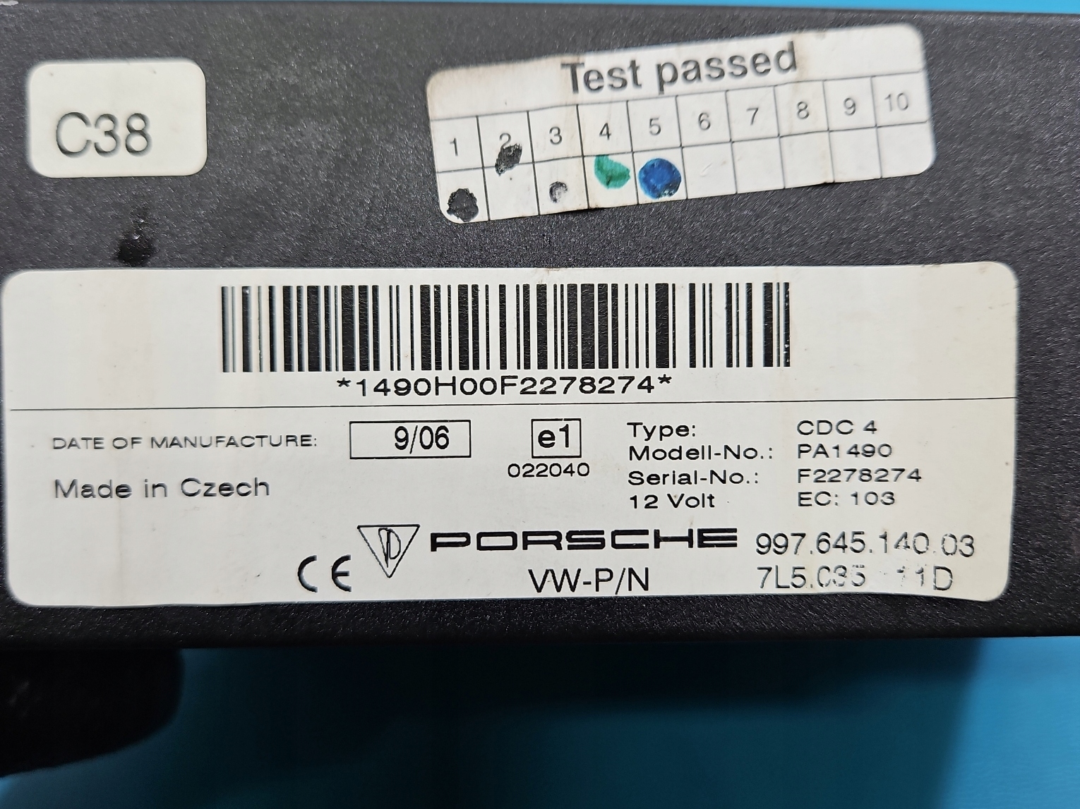 Porsche Cayenne 7L versnellingspook OEM 7L5035111D image 7