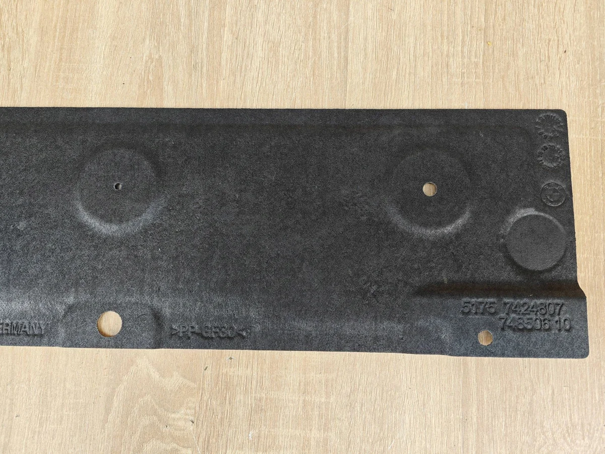 BMW Trunk Floor Insulation Cover Used 7424807