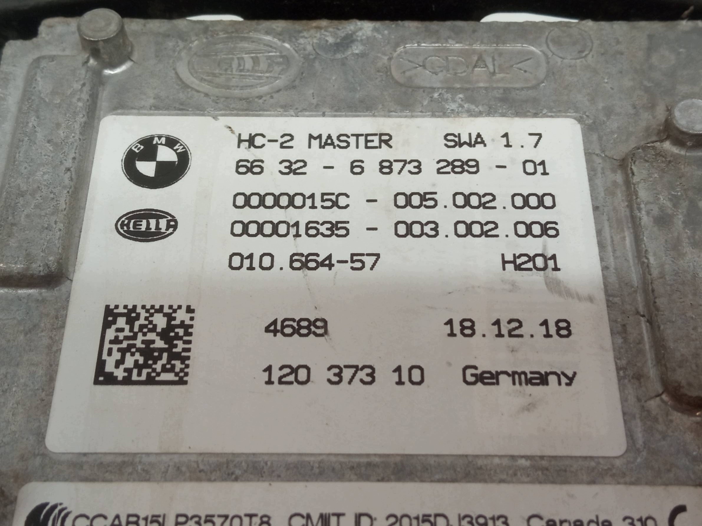 Capteur radar aide changement voie gauche BMW 6873289