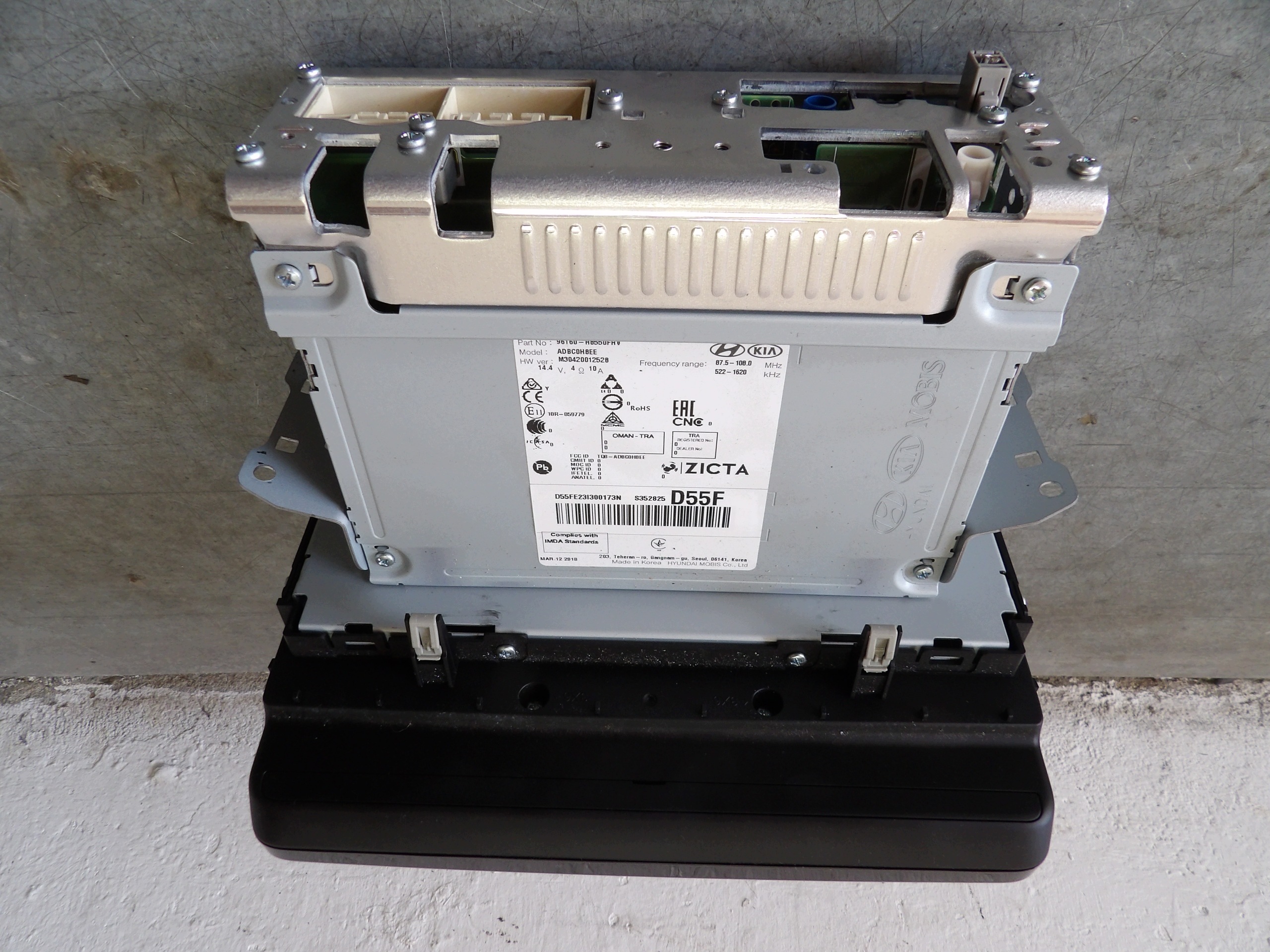 Radio GPS OEM 96160-H8550FHV pour Kia Rio IV image 3