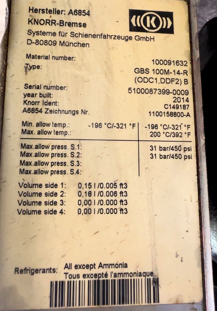 OEM 22232441 Volvo Luftkompressor - Begagnad image 2