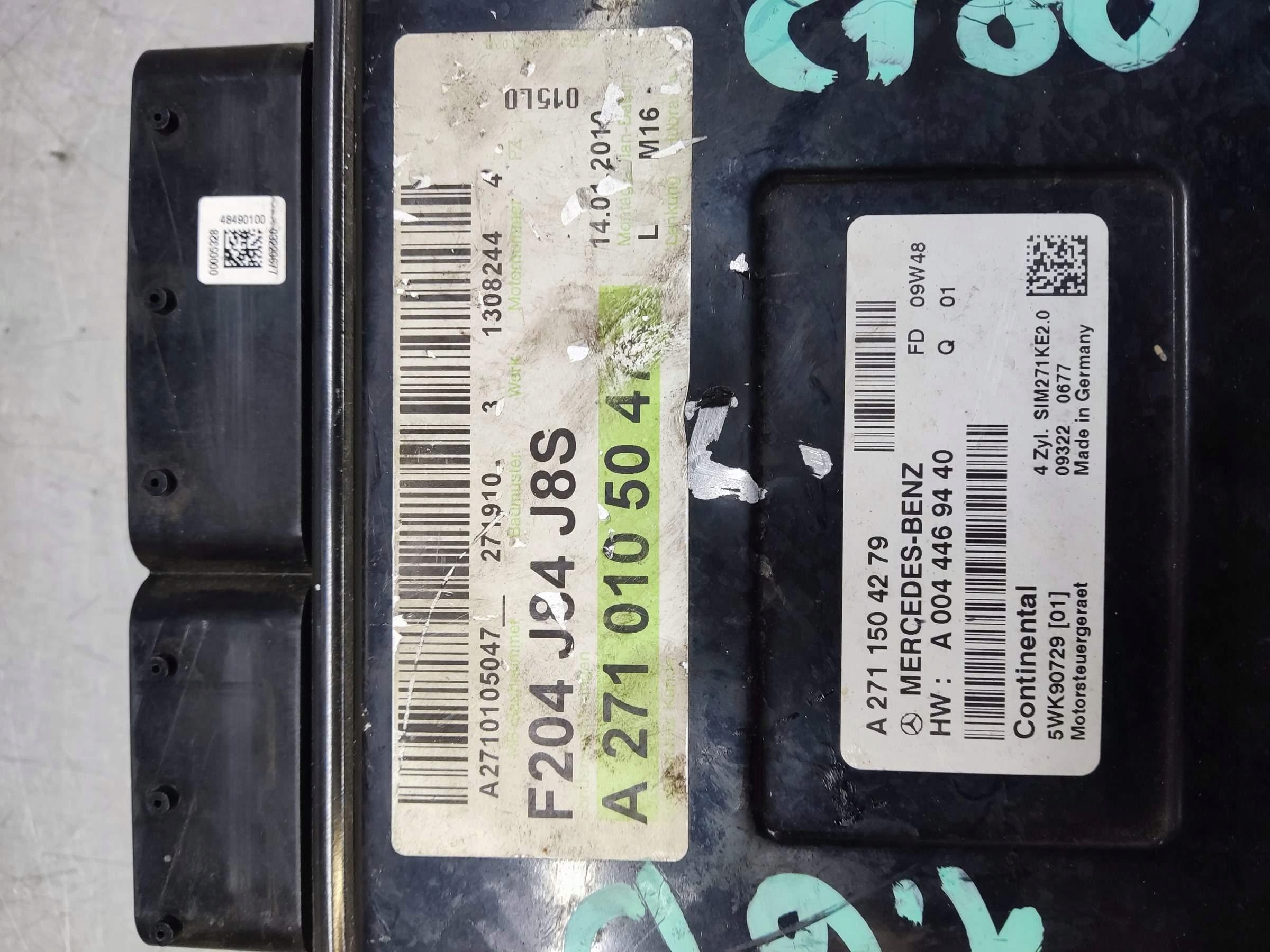 MERCEDES W204 1.6 ENGINE COMPUTER A2711504279