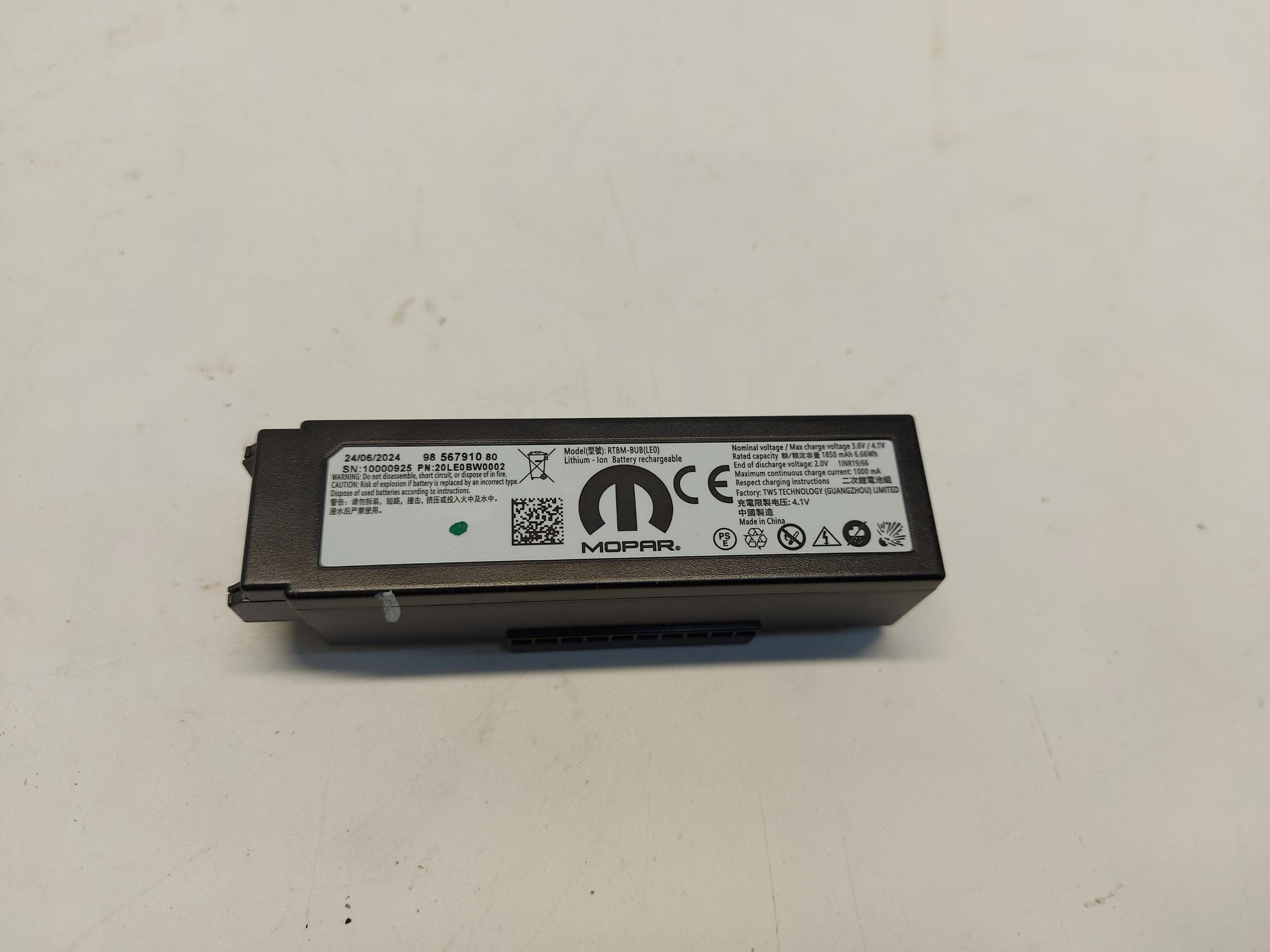 OPEL Grandland II 2024+ Additional battery 3.6V 9856791080