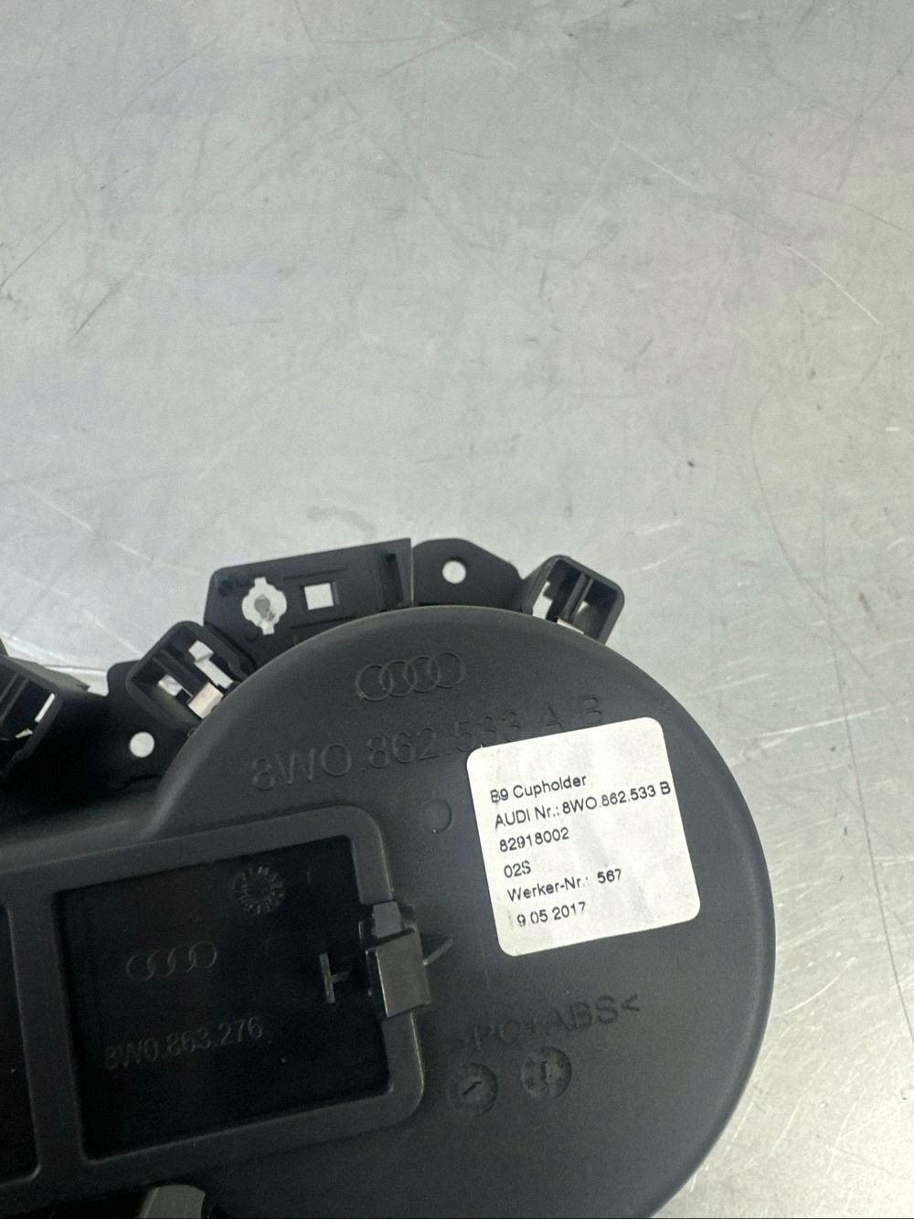 Porta-copos dianteiro OEM 8W0862533A para Audi A4/S4 B9 image 8