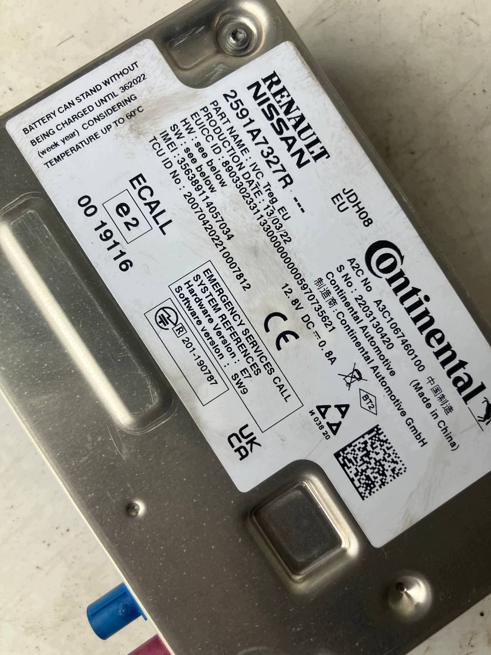 OEM 2591A7327R Radionavigaatio Renault Clio V:lle