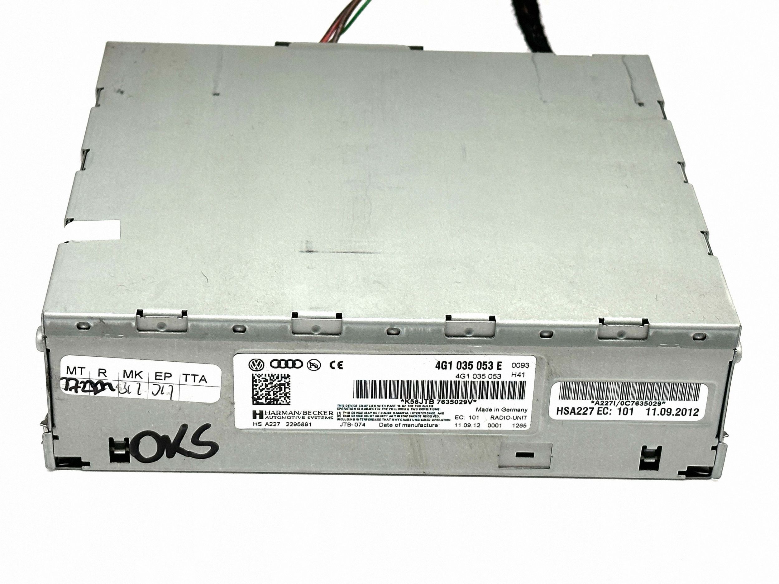 Autoradio Audi OE 4G1035053E - État d'occasion image 3