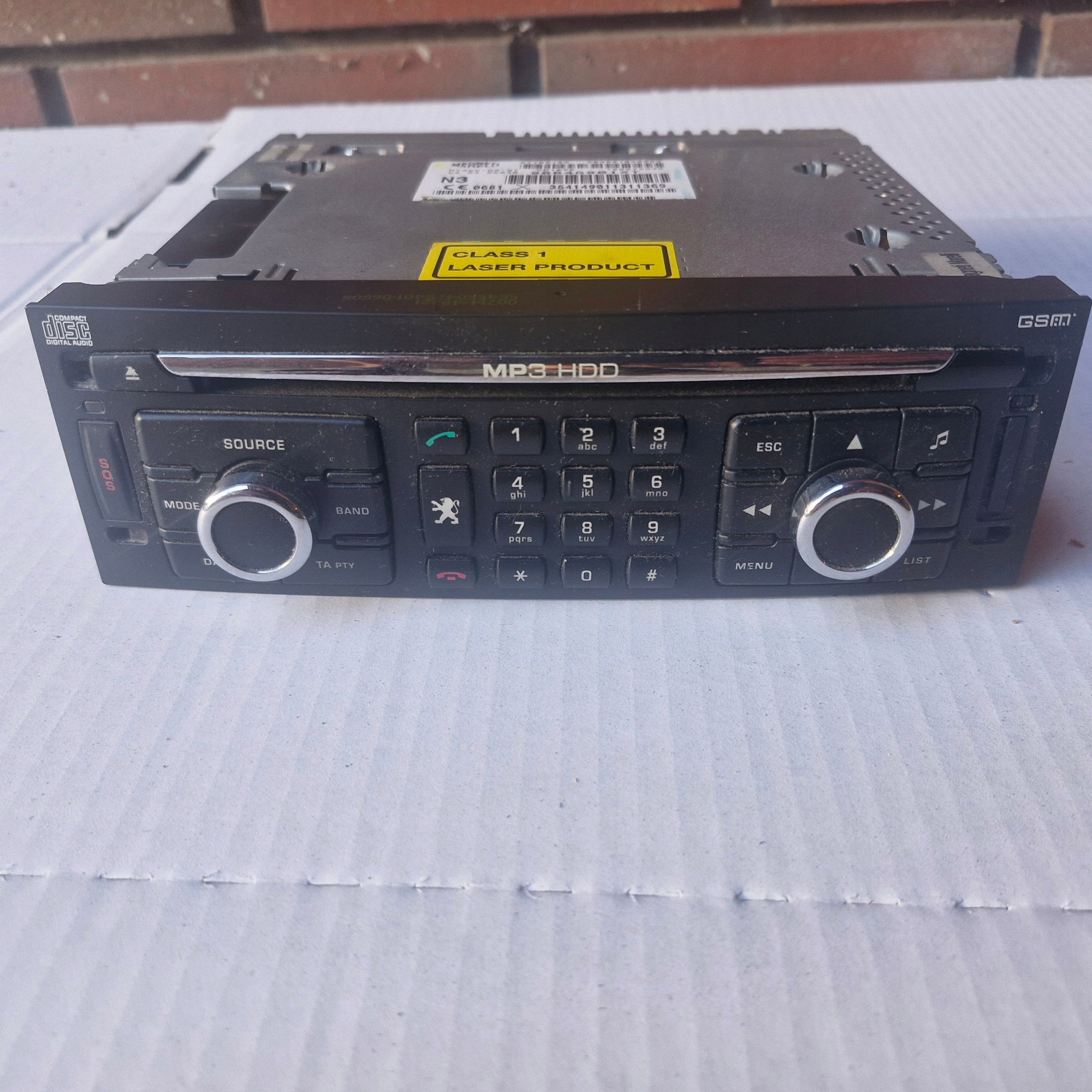 Rádio CD MP3 Peugeot 307 Coupé OEM 96645901XT image 2