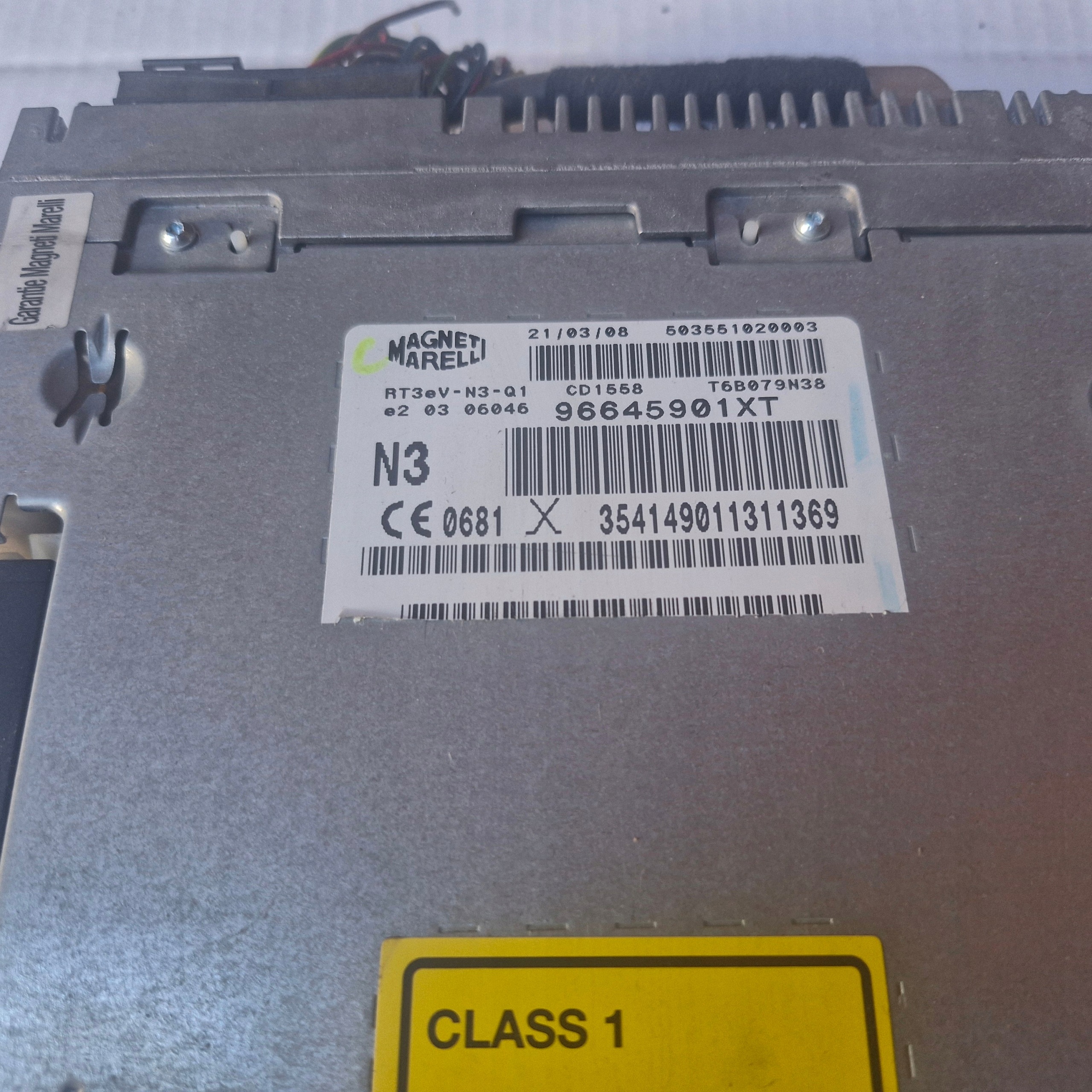 Rádio CD MP3 Peugeot 307 Coupé OEM 96645901XT image 3