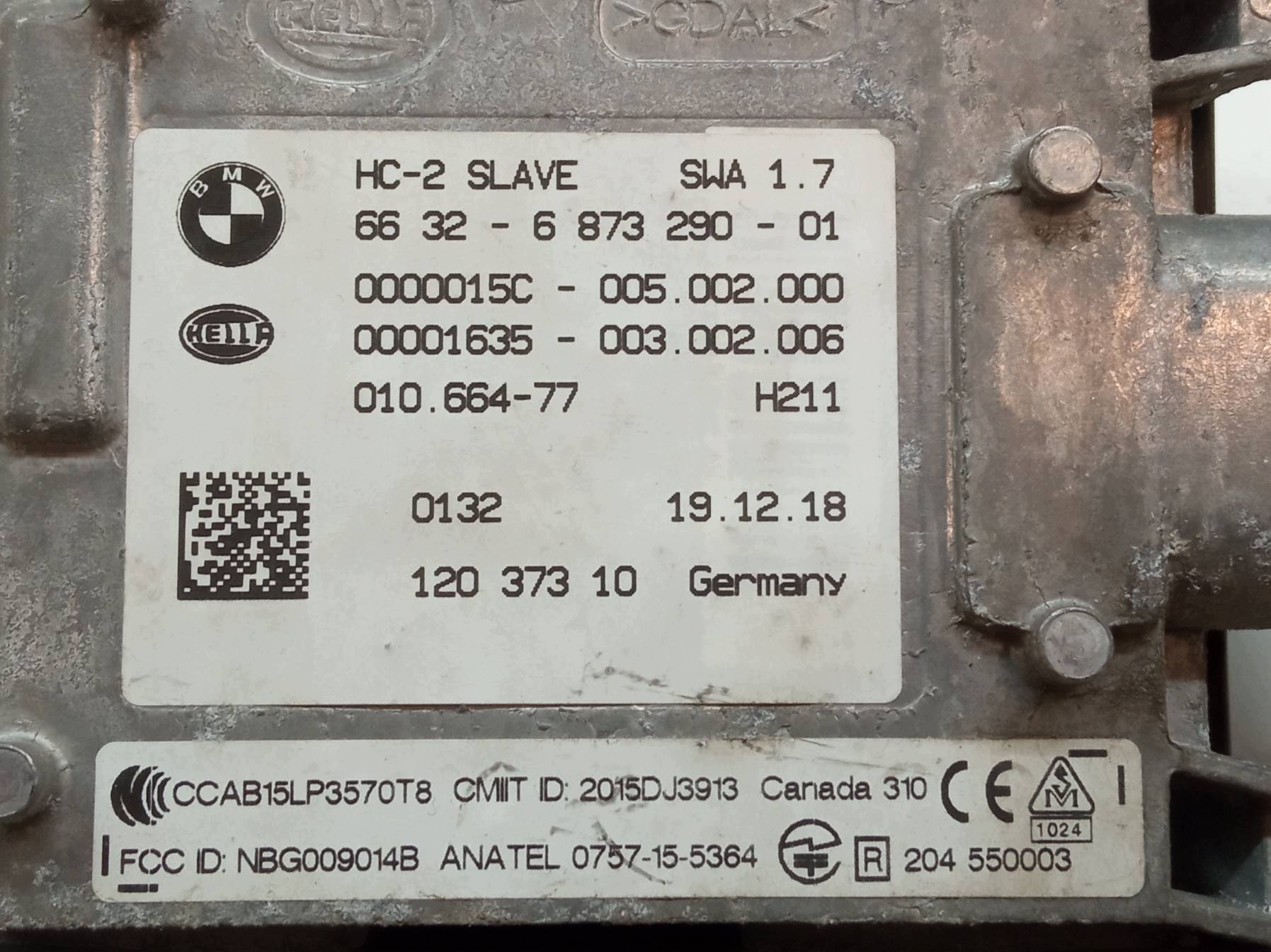 Capteur radar BMW OEM 6873290 pour aide au changement