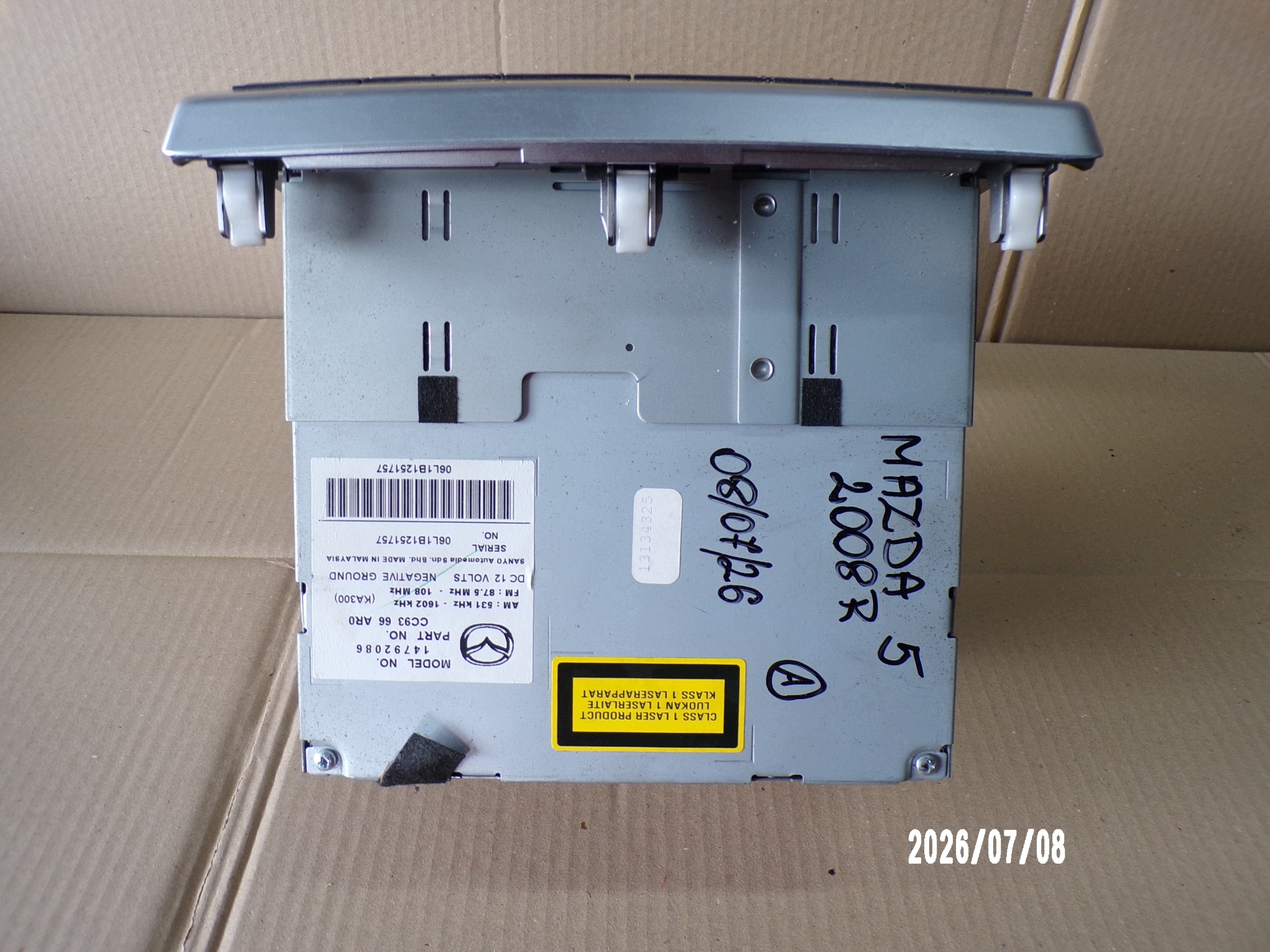Radio Mazda 5 OEM 14792086 - État d'occasion image 8