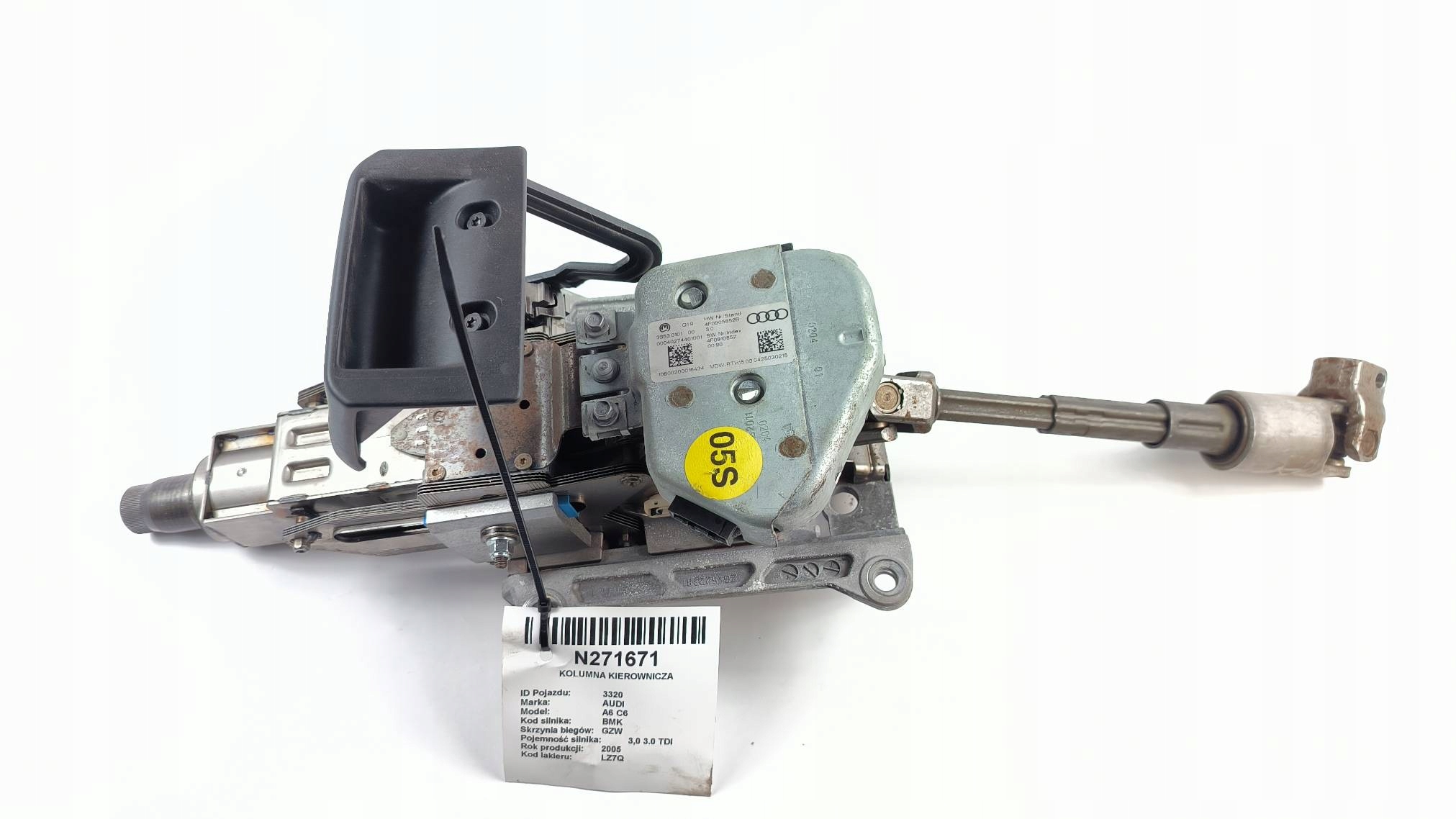 Audi A6 C6 Q7 ohjauslukko OEM 4F0905852B image 5