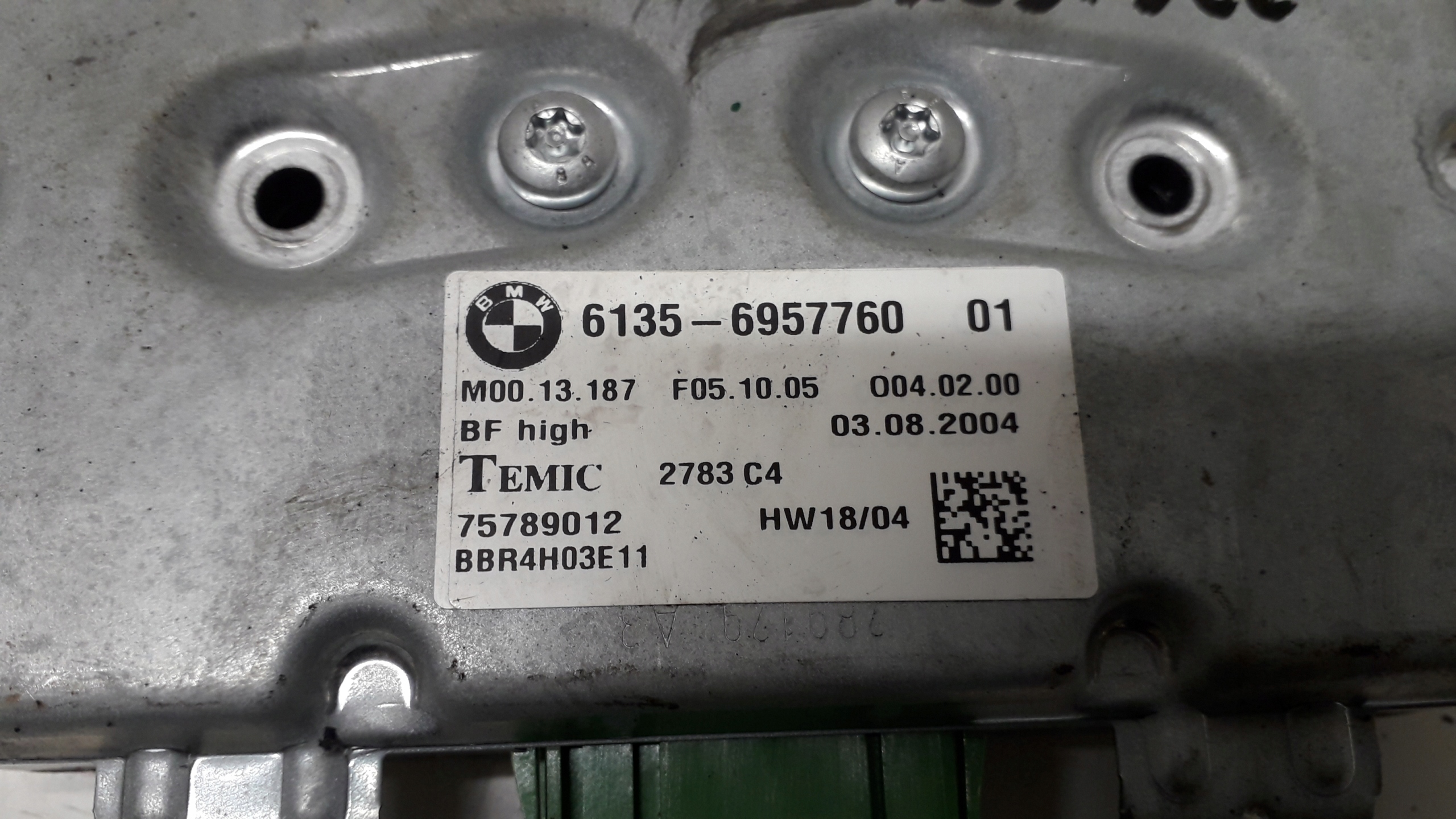 BMW 5 E60 E61 E63 E64 Oikean oven ohjainmoduuli 6957760 image 3