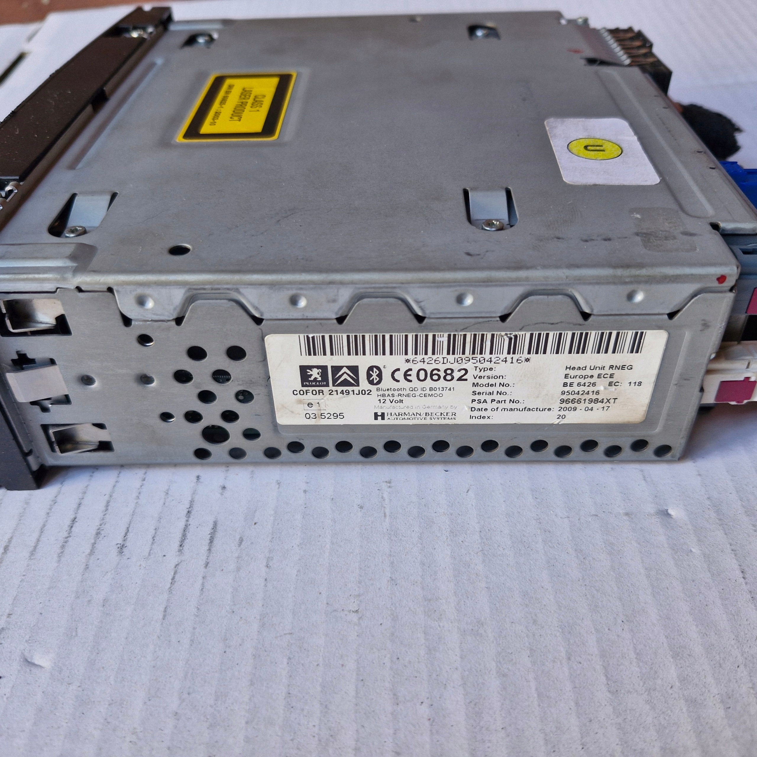 Radio OEM 96661984XT avec Navigation & Bluetooth image 4