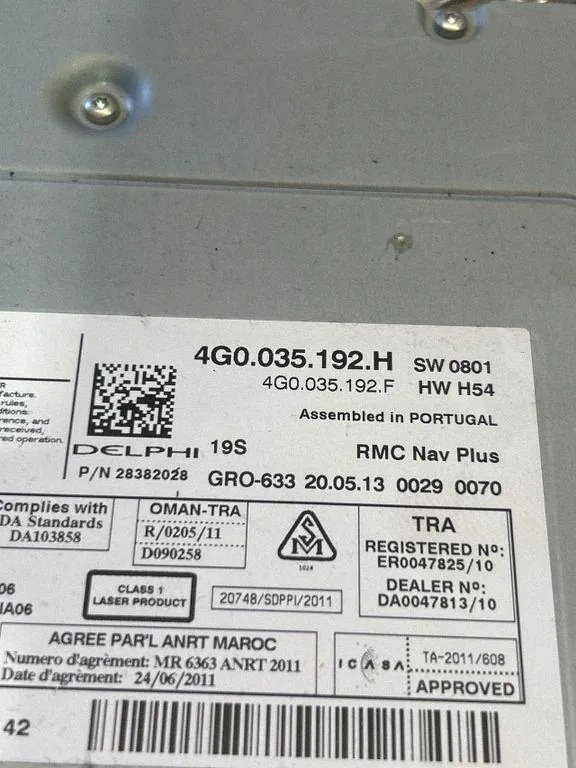 Leitor SD OEM 4G0035192H para Audi A6 C7 MMI image 8