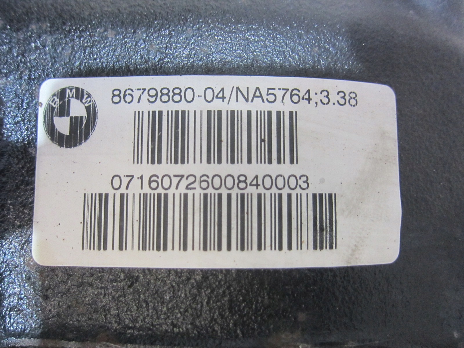 BMW Bakaxel Differential 3.38 OEM 33107636994 Begagnad image 9