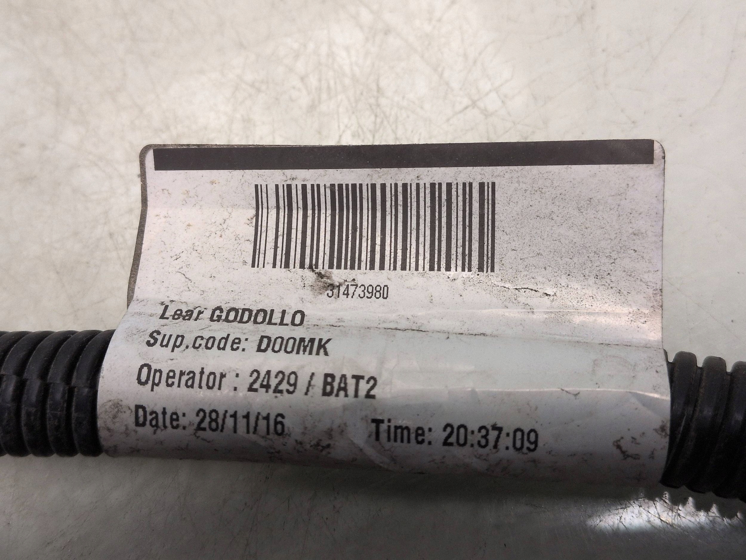 Volvo S60 2017 Batterikabel OEM 31473980 image 3