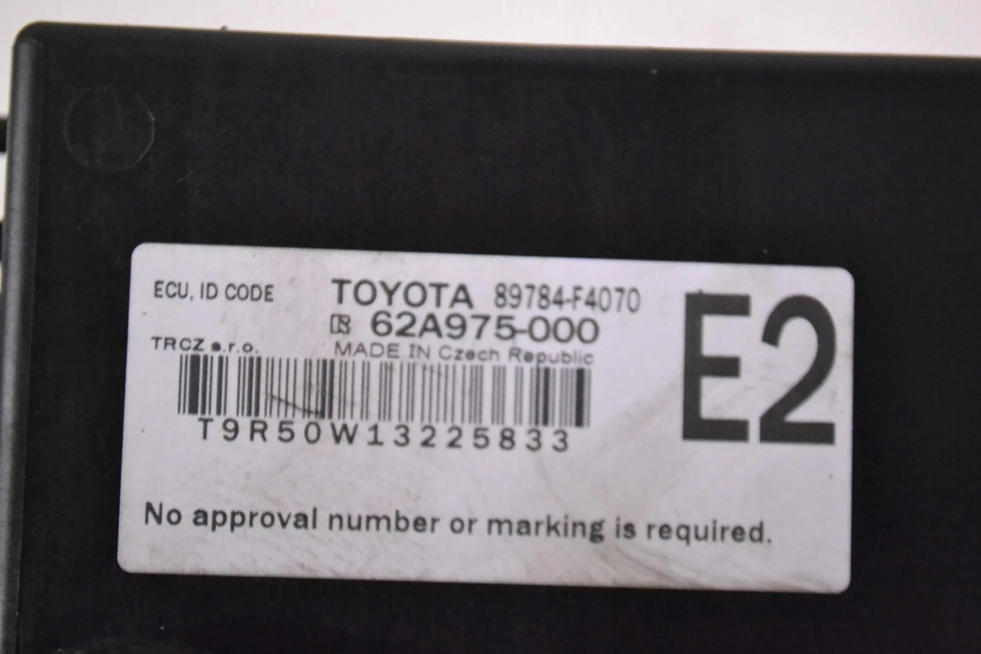 Module Immobilisateur Toyota C-HR OEM 89784F4070 image 5