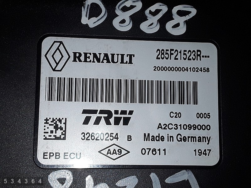 Módulo de travão de mão OEM 285F21523R Renault image 4
