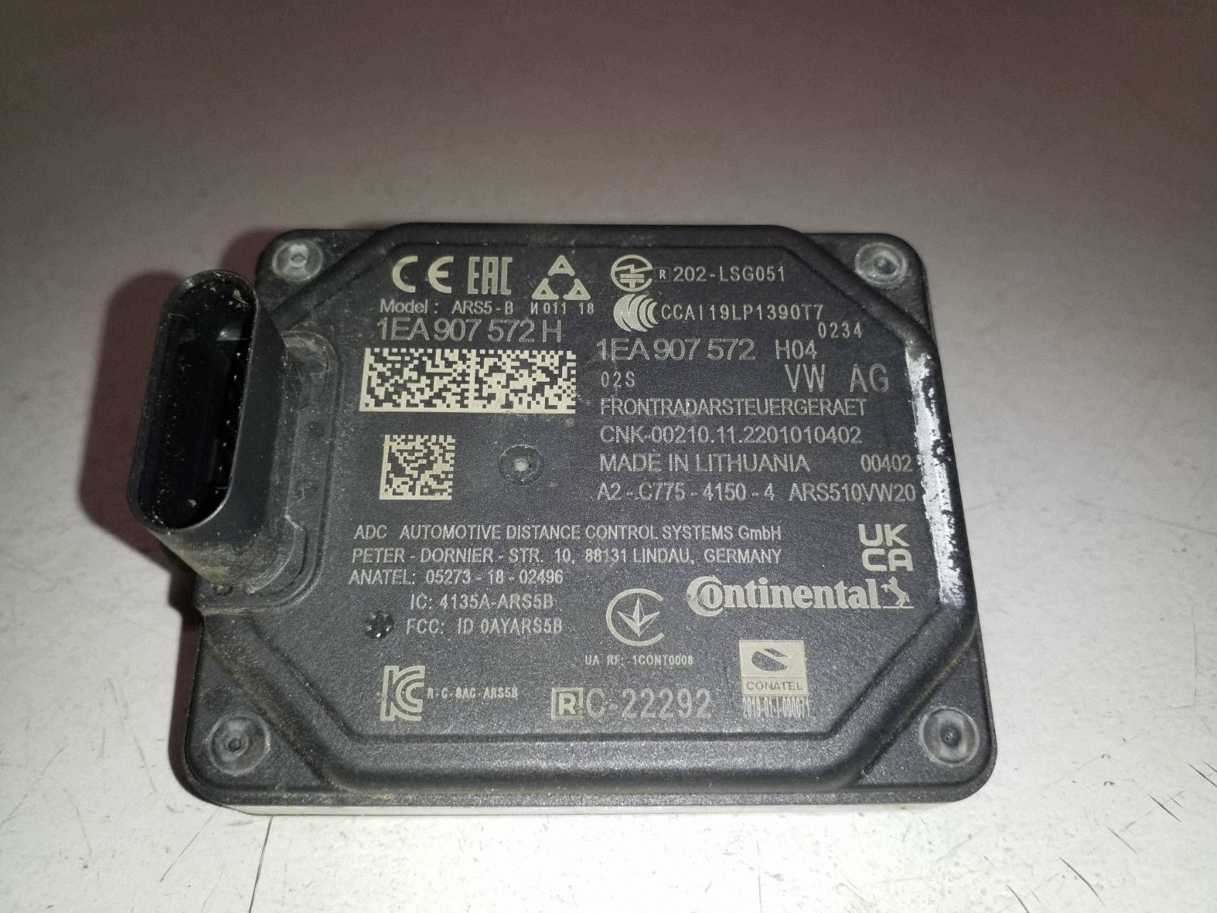 Módulo Sensor Radar VW OEM 1EA907572H Usado image 4